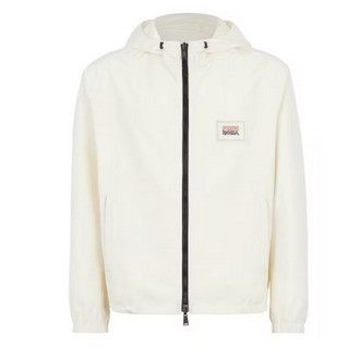 image of Fendi O1W1Db11223 Windbreaker Jacket In White, Men's (Size Small)