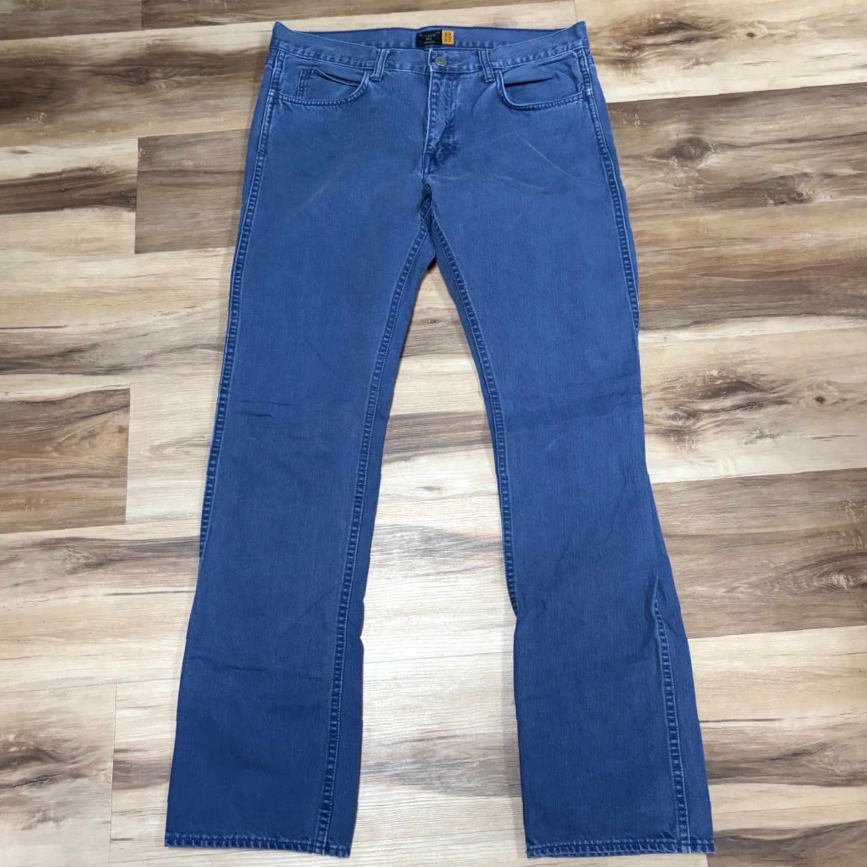 J.Crew J.CREW Jeans Mens 32 x 32 Slim Denim Blue Straight 5-Pocket 484 484 Model Regular 32in Inseam Size US 32 / EU 48 - 2 Thumbnail