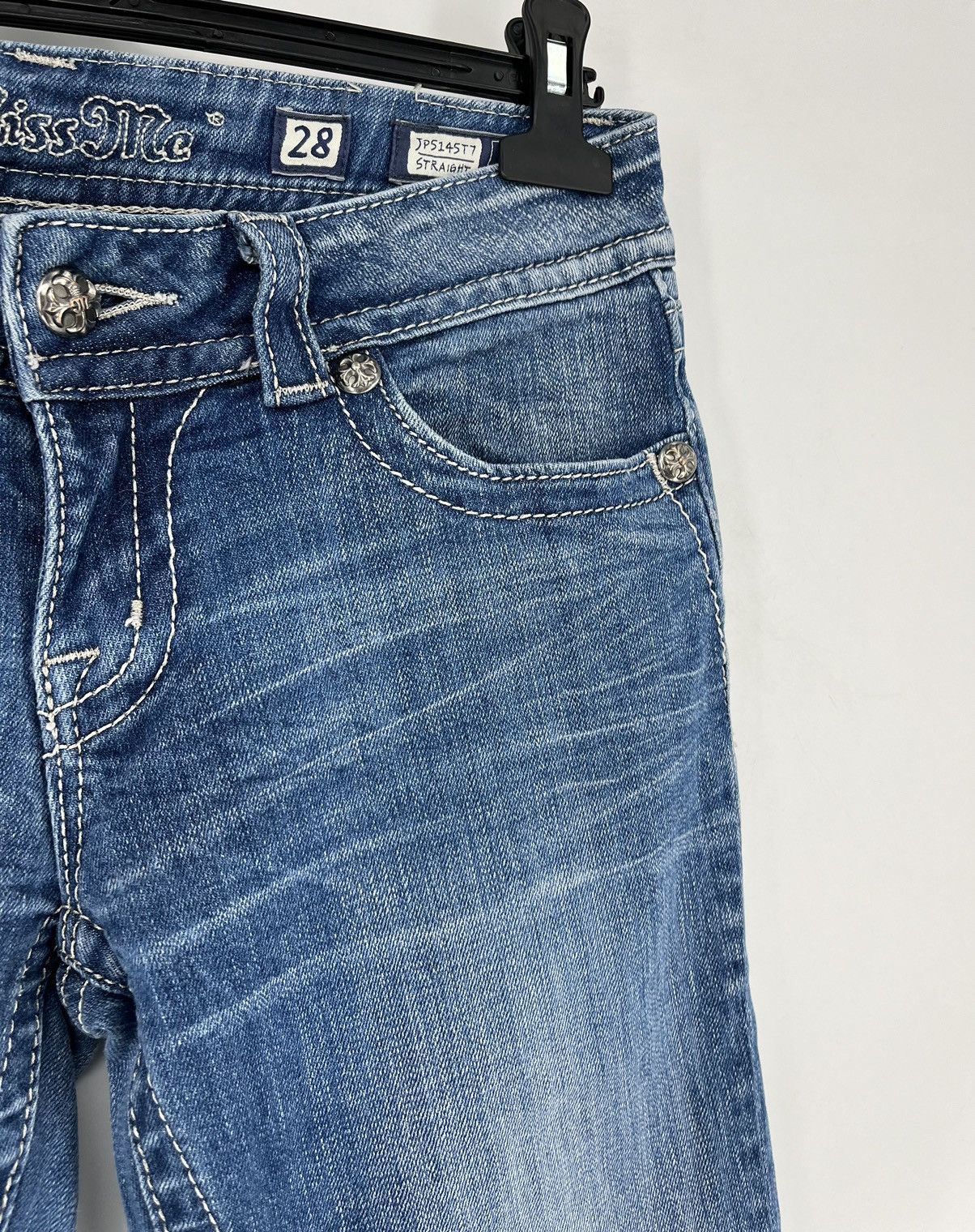 Hysteric Glamour Miss Me CRAZY Hysteric Glamour Chrome Hearts Style Jeans Size 28" / US 6 / IT 42 - 4 Thumbnail