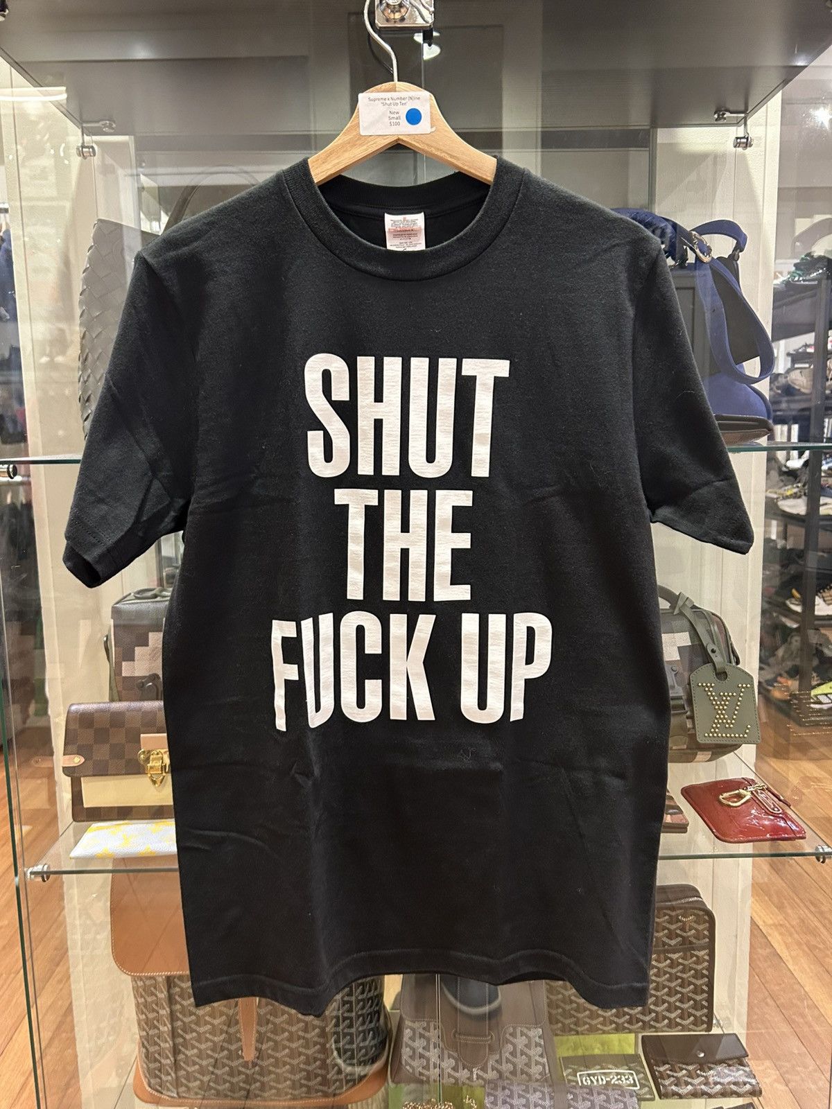 Supreme X Number (N)ine 'Shut Up' Tee - Black