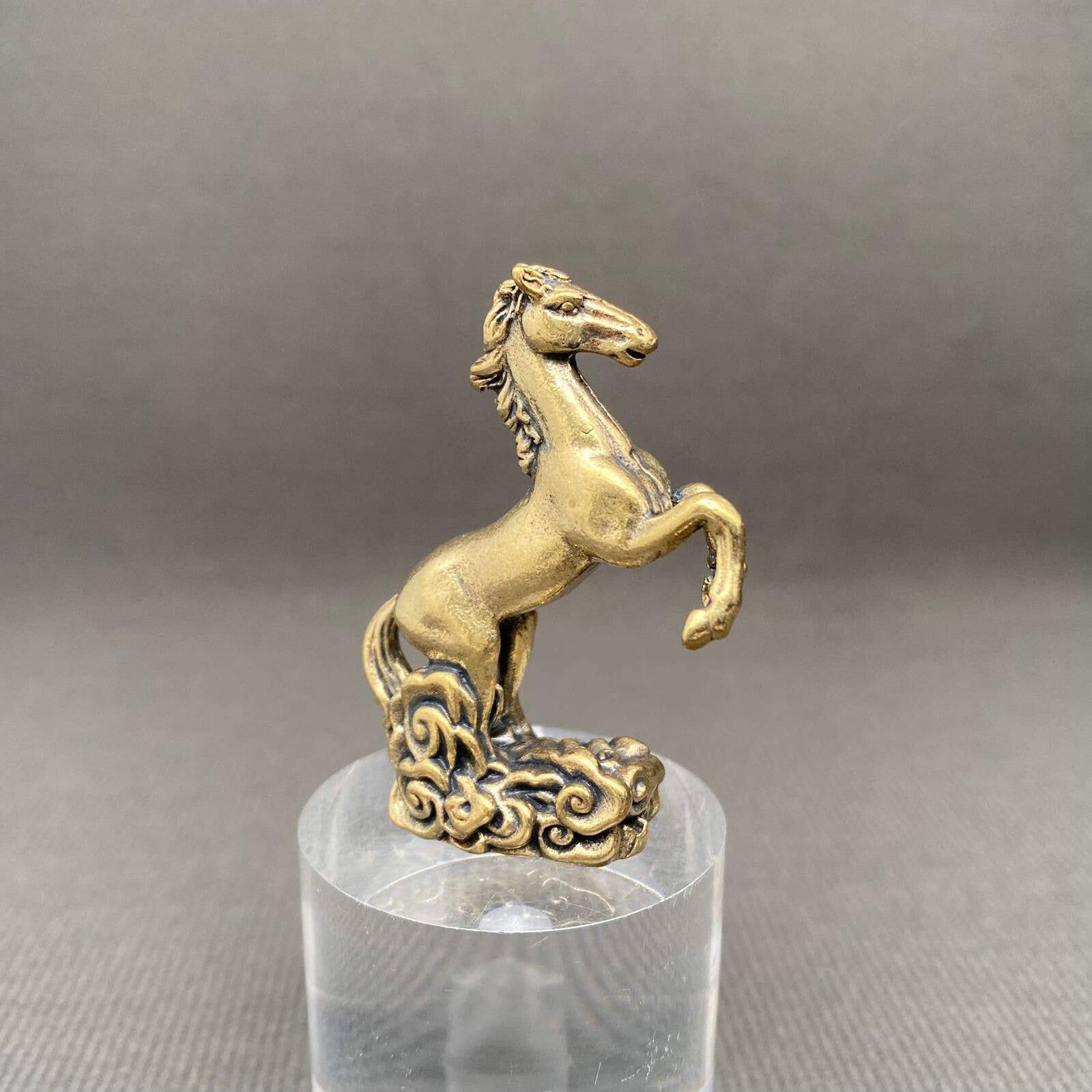 The Unbranded Brand Brass Horse Figurine Miniature Size ONE SIZE - 2 Thumbnail