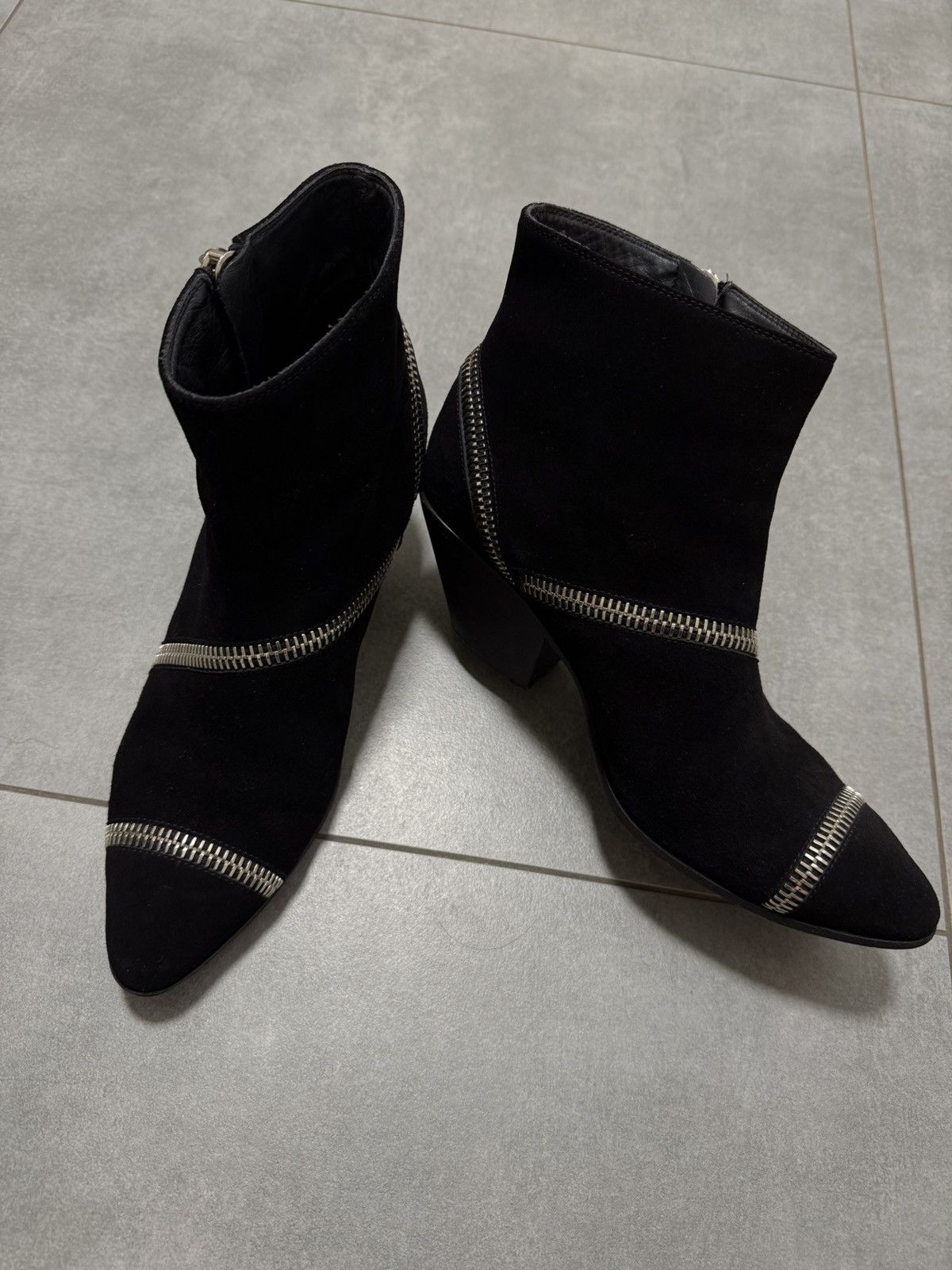 Giuseppe Zanotti Giuseppe Zanotti Black Suede Ankle Boots 39,5 Size US 9.5 / IT 39.5 - 11 Thumbnail