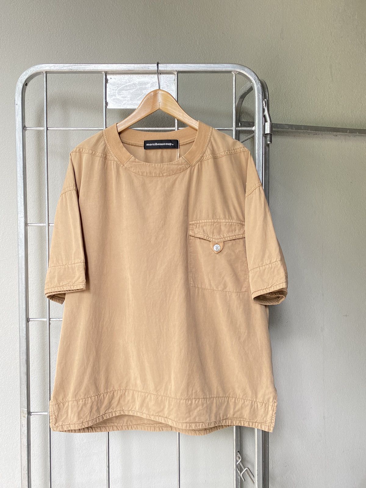 mercibeaucoup Mercibeaucoup Beige Oversized Tee Size US L / EU 52-54 / 3 - 1 Thumbnail