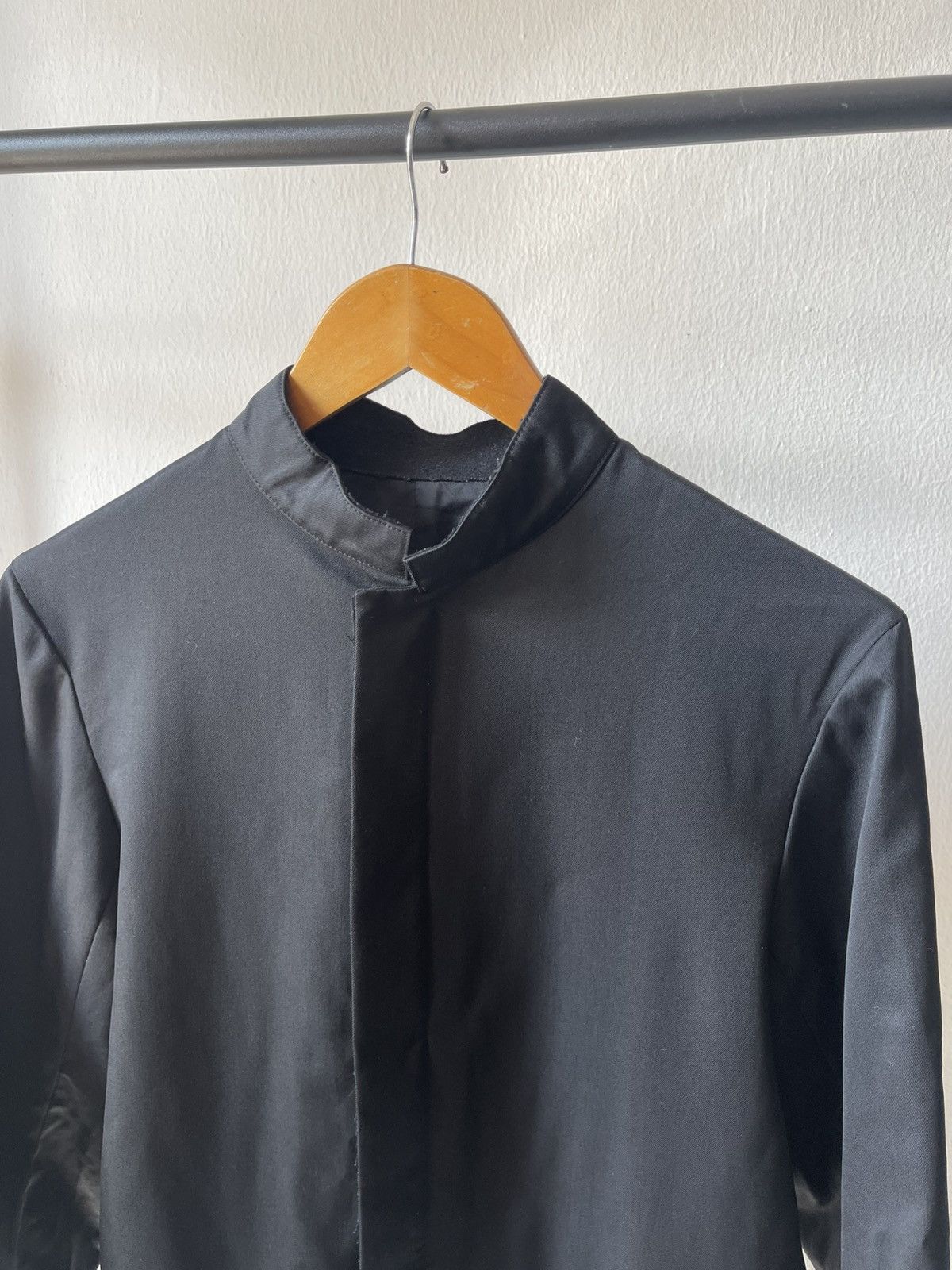 Yohji Yamamoto Yohji Yamamoto Mandarin Collar Crop Jacket 10 Size US M / EU 48-50 / 2 - 3 Thumbnail