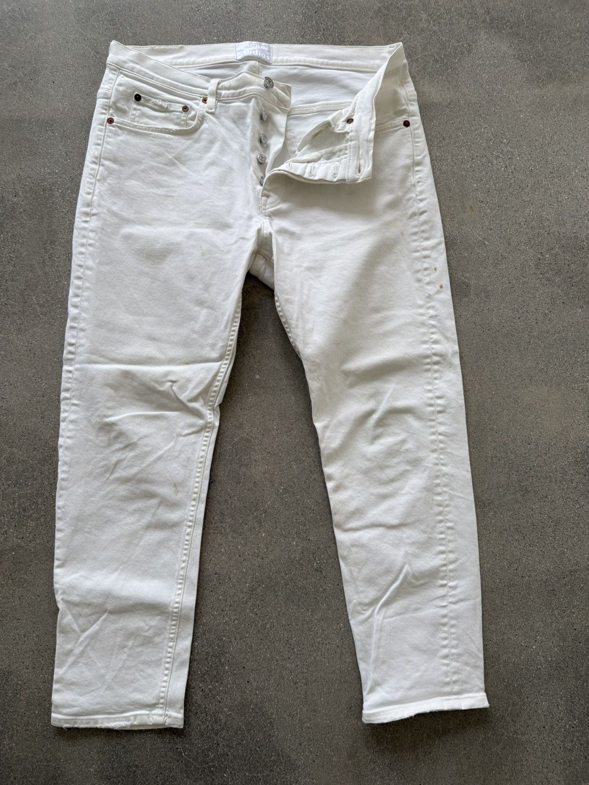 Acne Studios Acne Town White Vintage Size US 33 - 1 Thumbnail