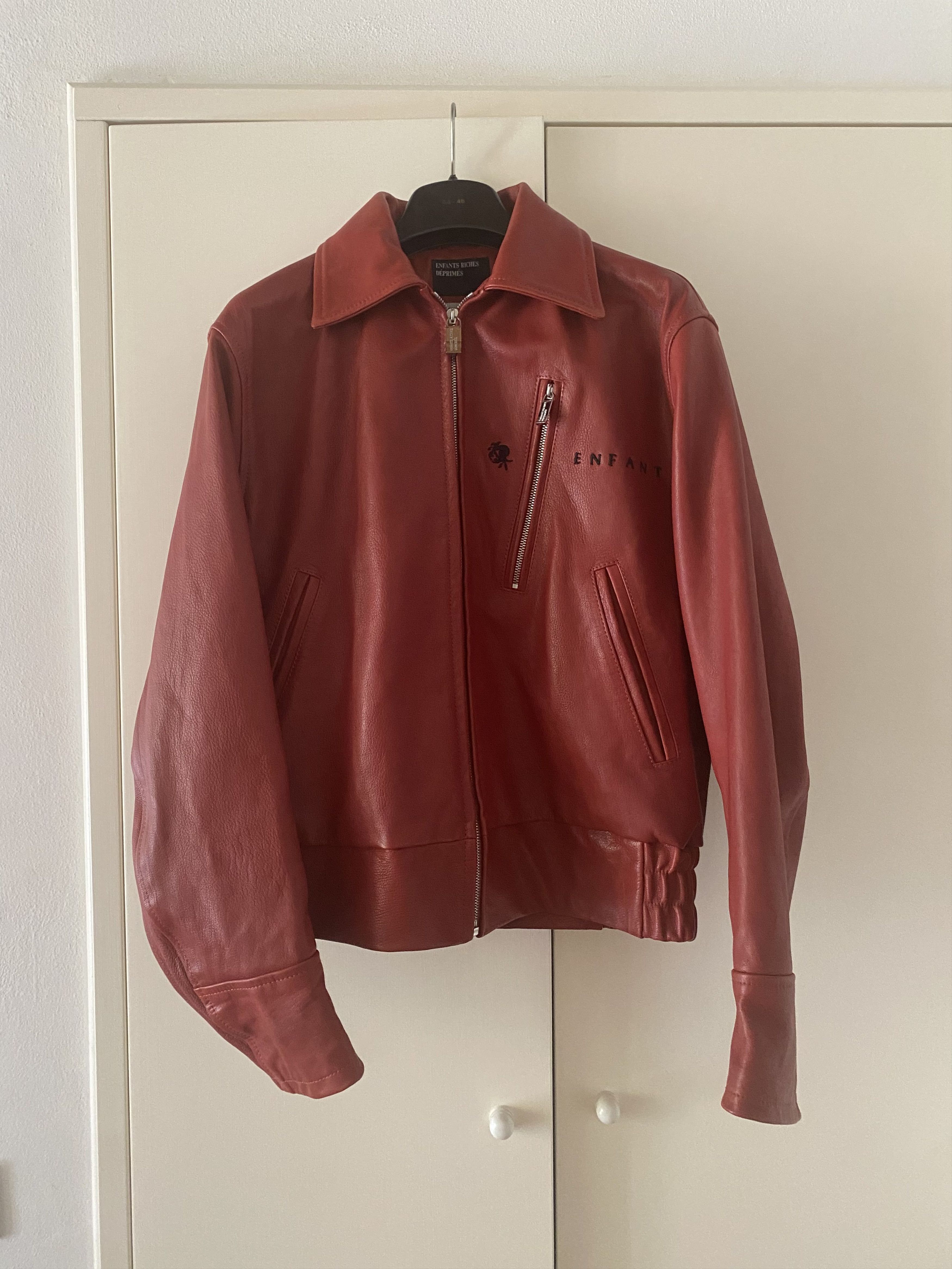 Enfants Riches Deprimes OPIUM DEN FRANK Red Leather Jacket Size US S / EU 44-46 / 1 - 1 Thumbnail