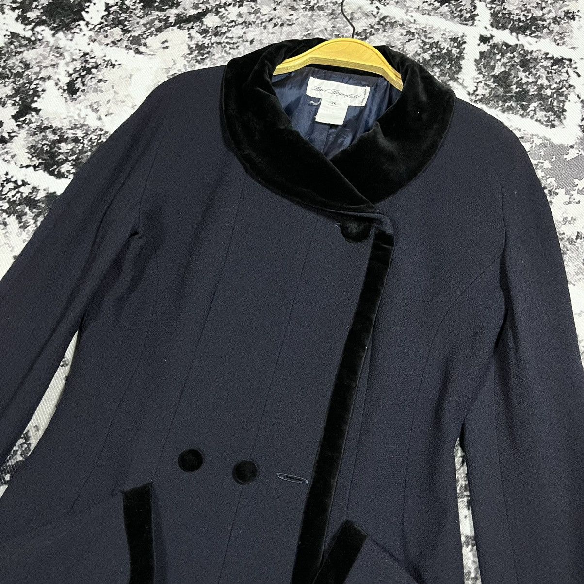 Karl Lagerfeld Karl Lagerfeld vintage long jacket Size S / US 4 / IT 40 - 4 Thumbnail