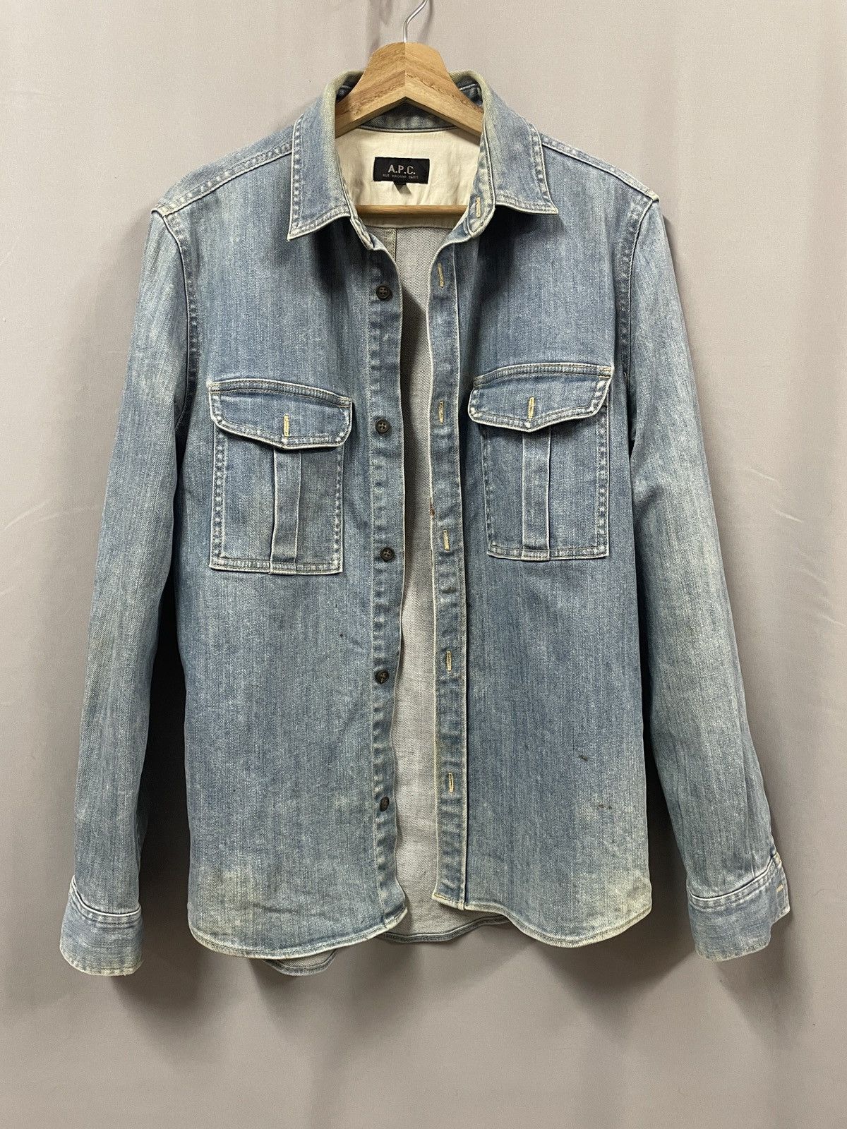A.P.C. A.P.C overshirt jacket denim size S Size US S / EU 44-46 / 1 - 1 Thumbnail