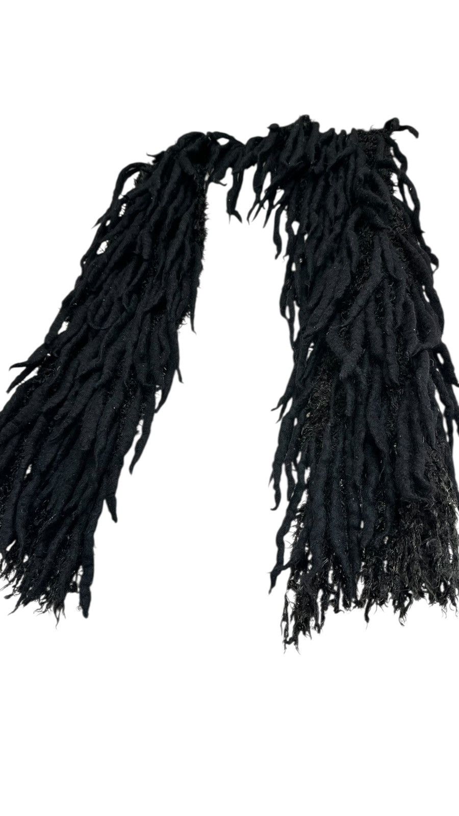 Issey Miyake AW 2002 Issey Miyake Black Olive Twisted Wool Scarf/ Muffler Size ONE SIZE - 7 Thumbnail