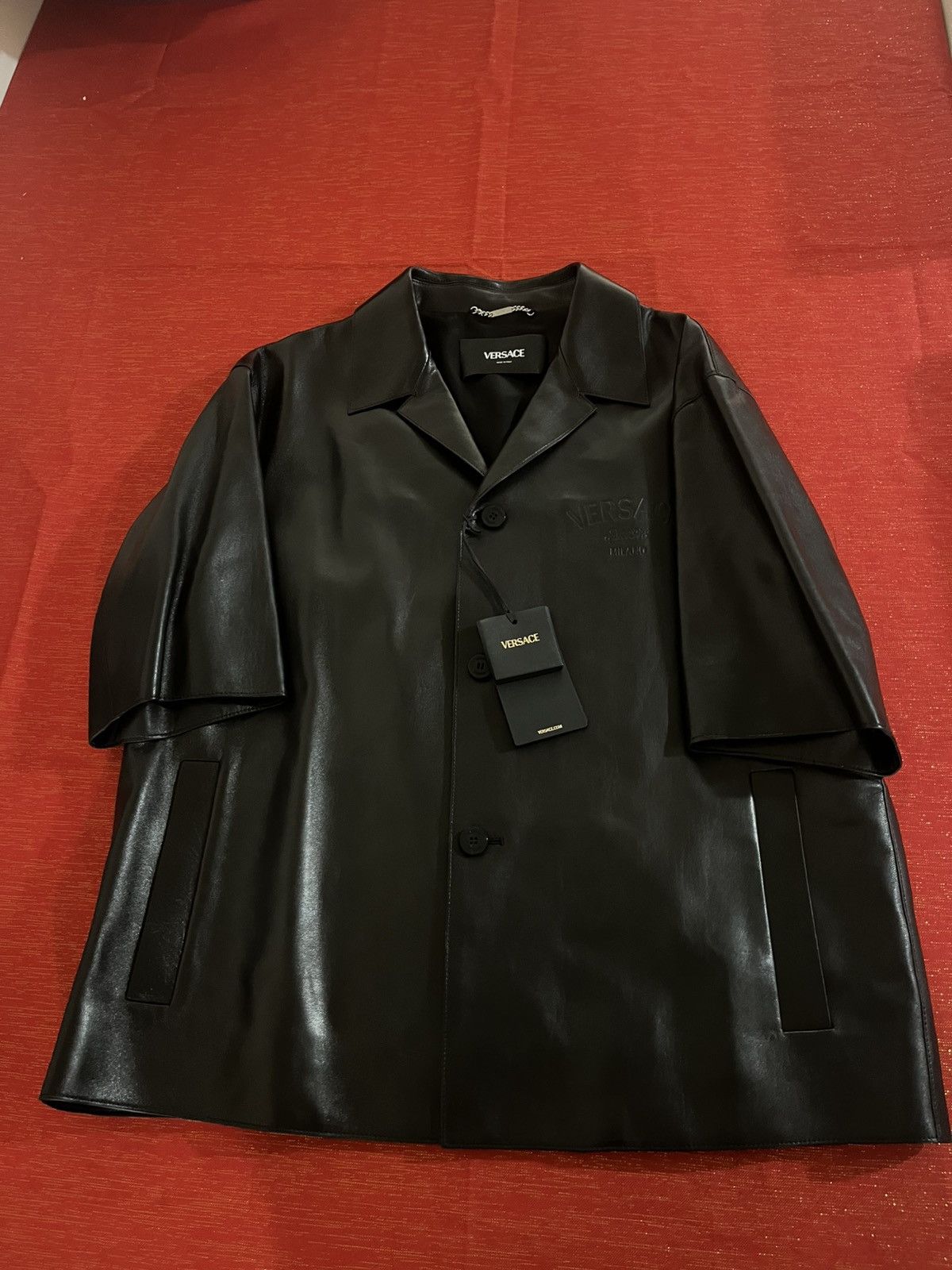 Versace Versace Leather Shirt Sz 54 Size US L / EU 52-54 / 3 - 17 Thumbnail
