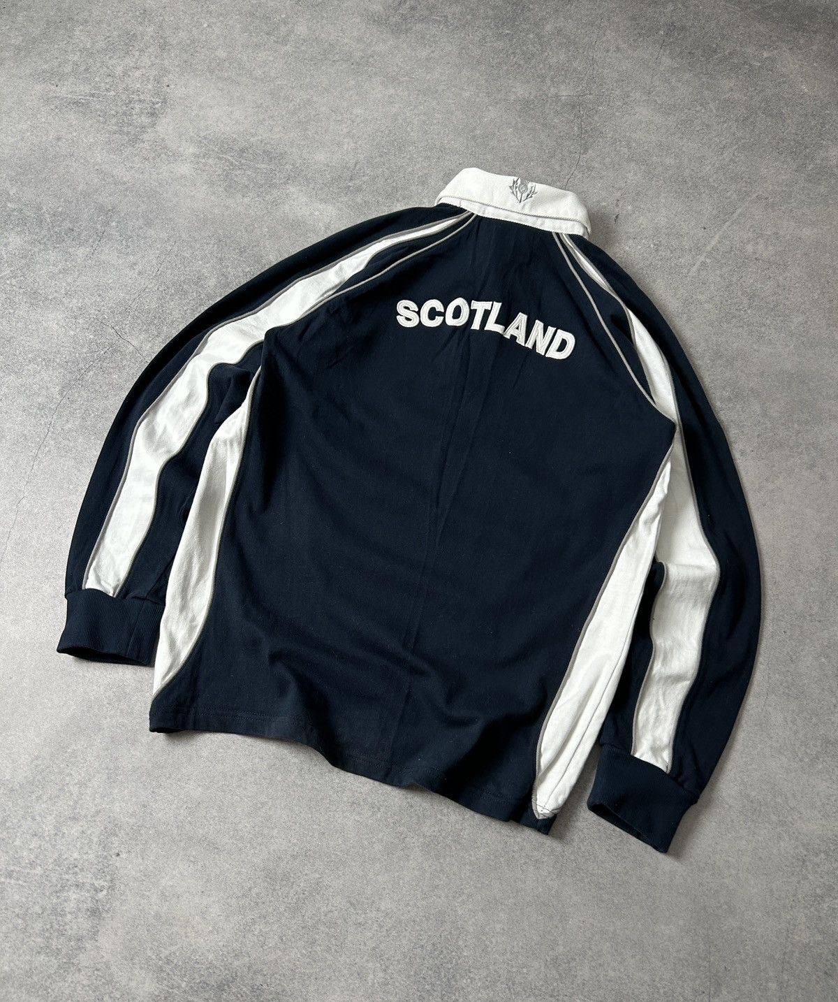 Sterling Ruby Vintage Scotland 🏴󠁧󠁢󠁳󠁣󠁴󠁿 Rugby 🏉 2008 long-sleeved mens Size US M / EU 48-50 / 2 - 2 Thumbnail