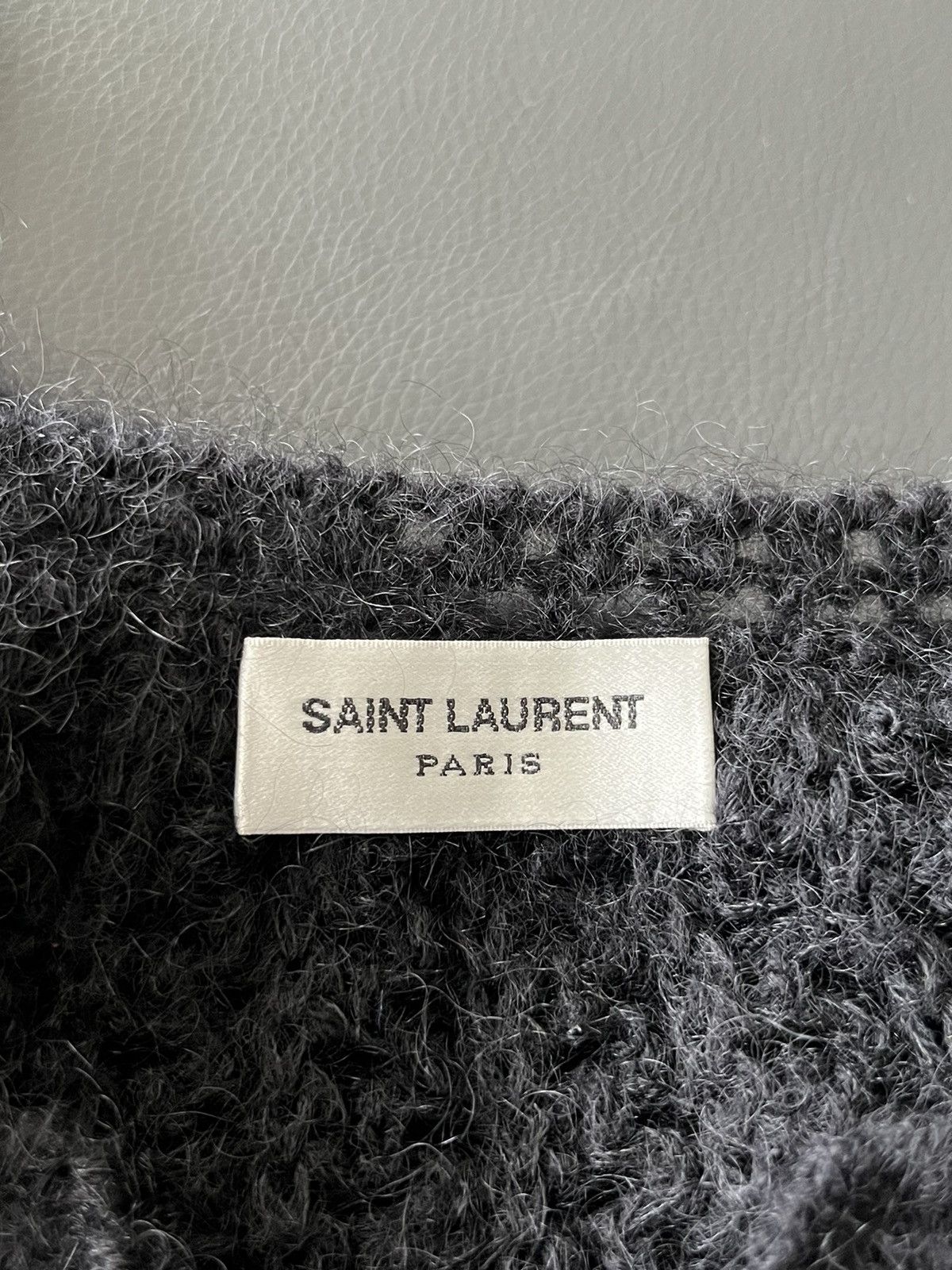 Saint Laurent Paris Rare Super Runway Saint Laurent Trashed Celebrity Sweater Size US XL / EU 56 / 4 - 5 Thumbnail