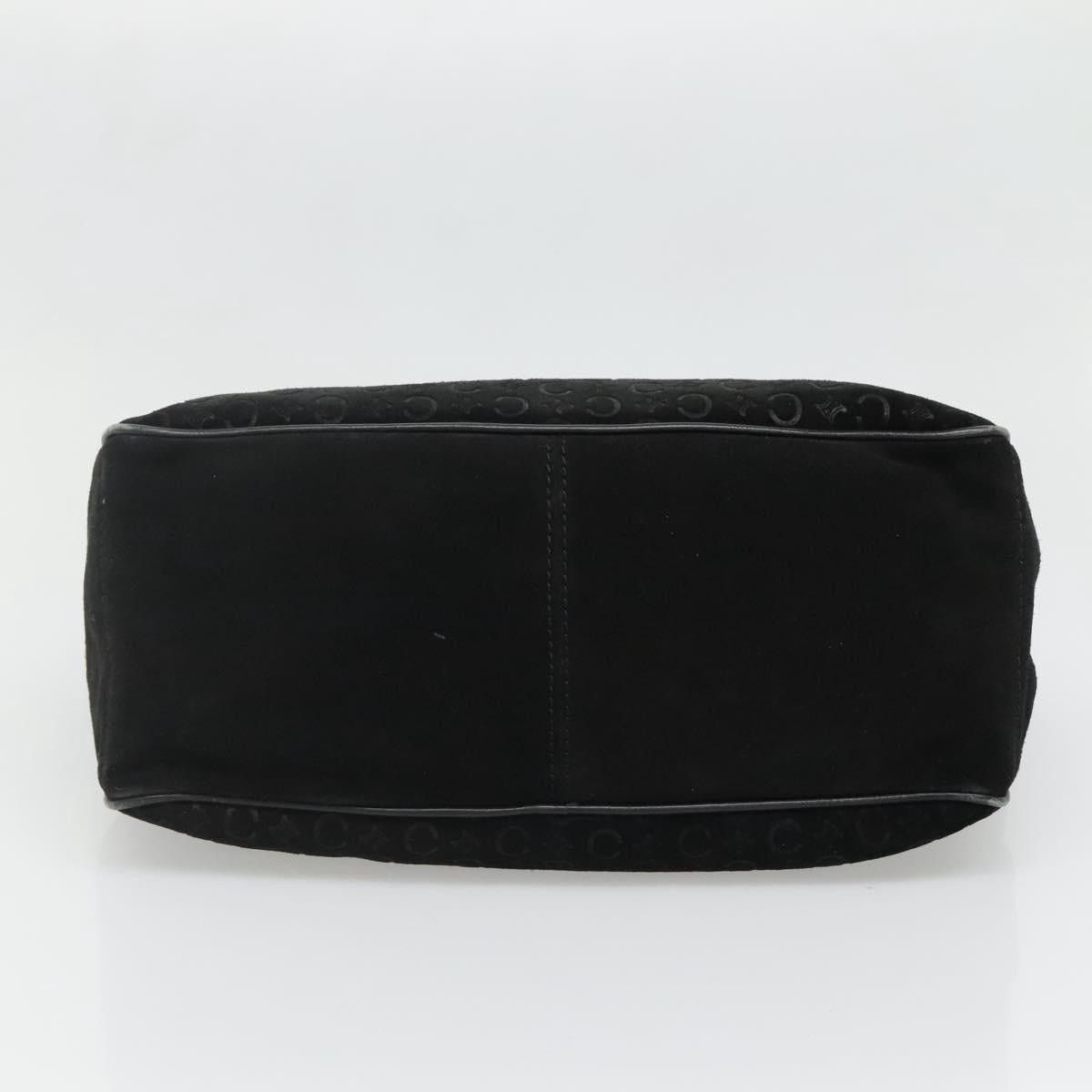 Celine CELINE C Macadam Canvas Hand Bag Suede Black Silver Size ONE SIZE - 8 Thumbnail