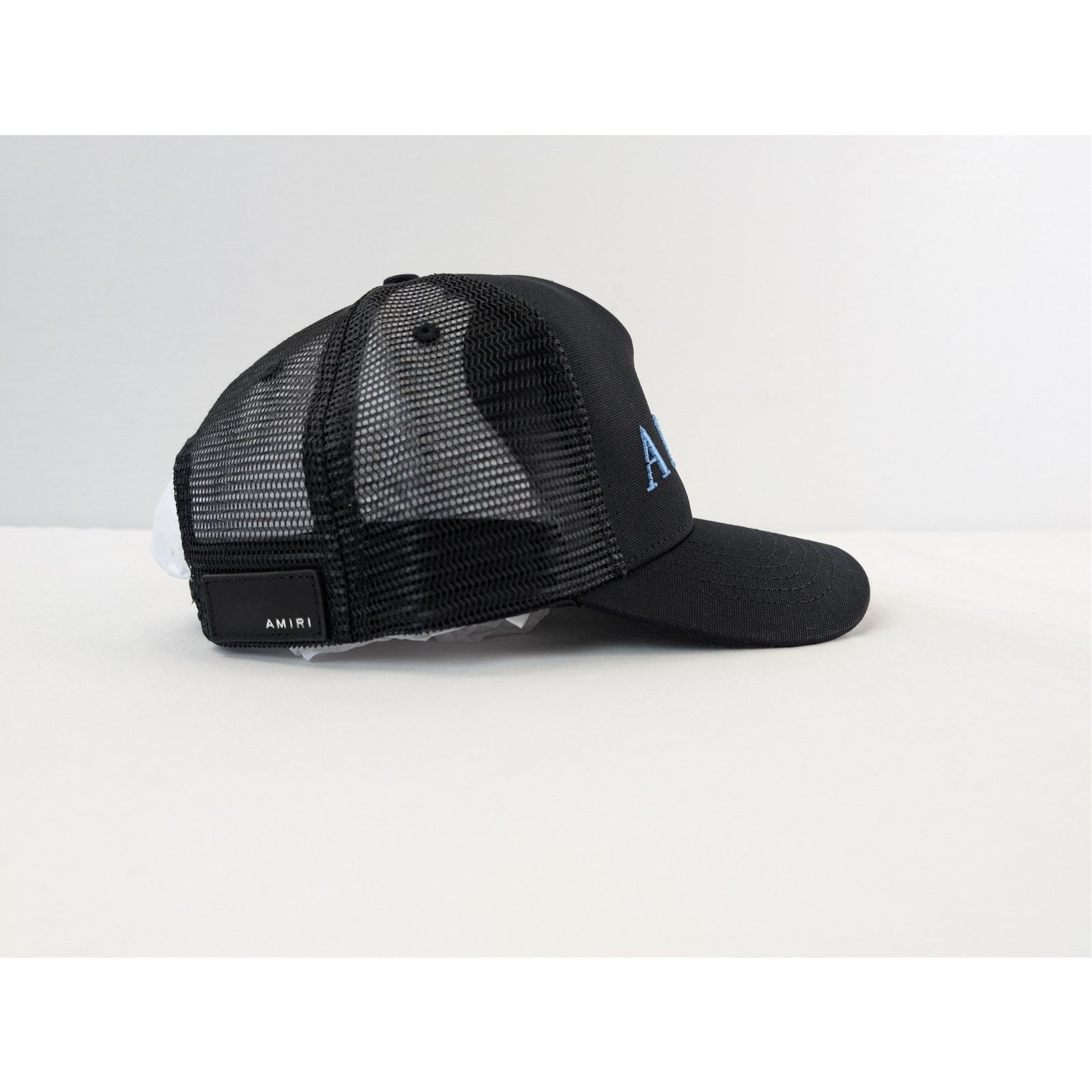 Amiri o1rshd1 Q:3 / Trucker Cap / Hat in Black / Carolina Blue Size ONE SIZE - 5 Thumbnail