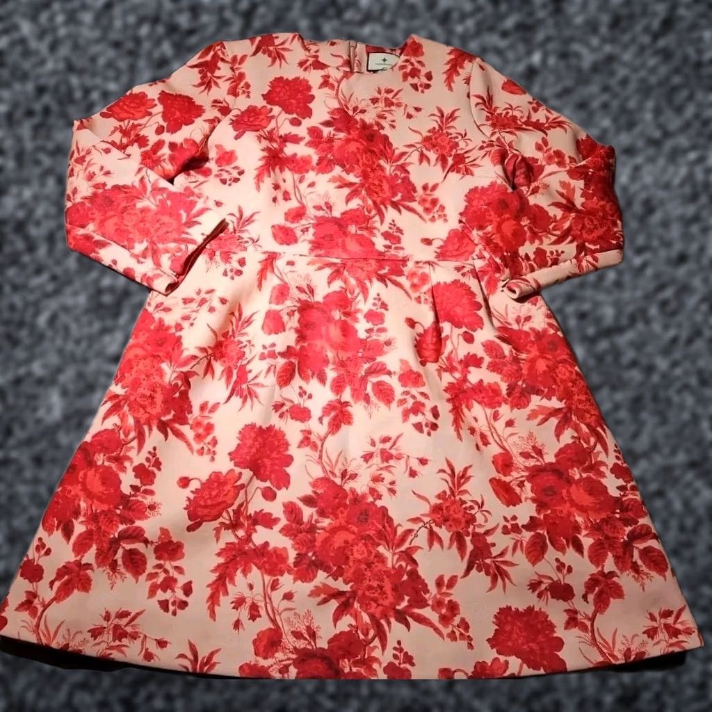 Vintage Tuckernuck Zinnia Bloom Drew Dress Womens XL Pink Floral Zip Preppy Size XL / US 12-14 / IT 48-50 - 1 Thumbnail
