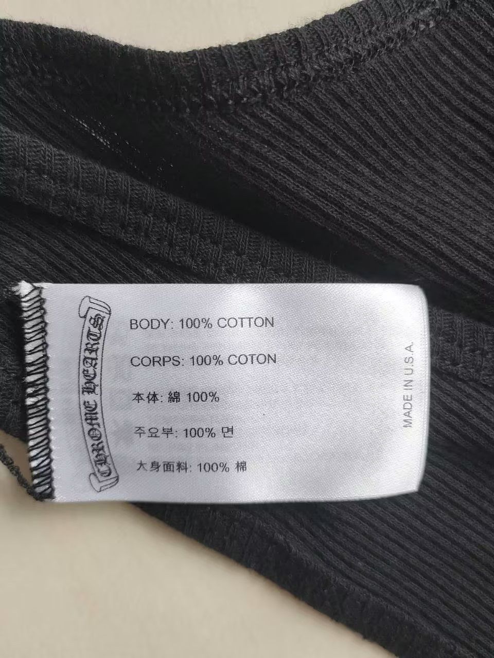 Chrome Hearts Chrome Hearts Black T-Bar Script Logo Tank Top Size S / US 4 / IT 40 - 8 Thumbnail