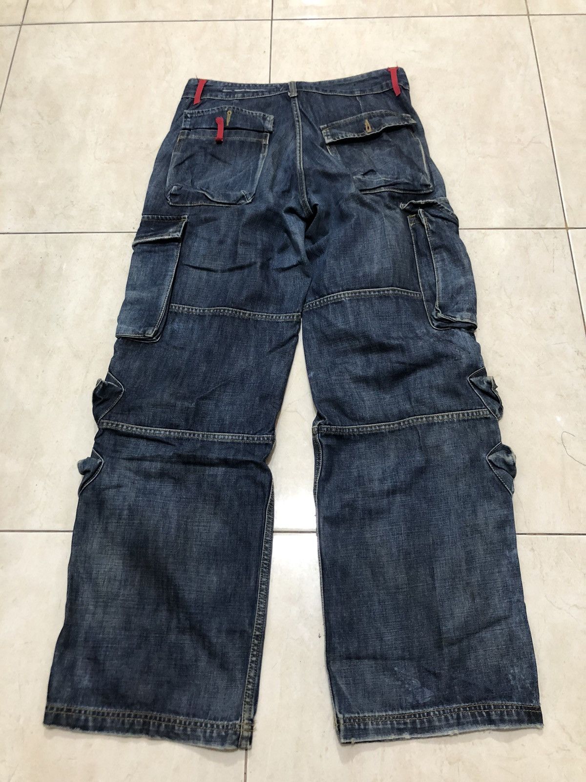 LOWBOX a.n.b newyork 10 pocket Baggy cargo denim Size US 33 - 2 Thumbnail