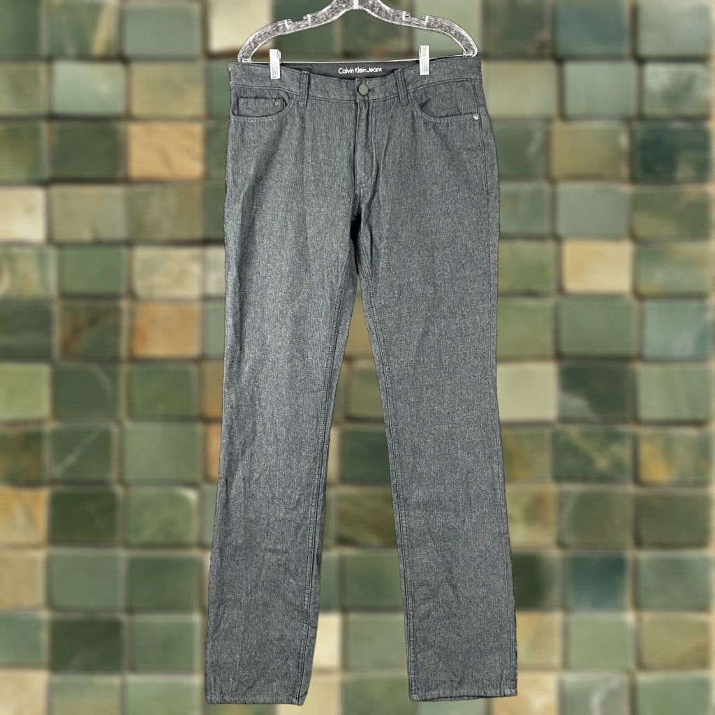 Calvin Klein Calvin Klein Gray Chino Pants Men's 34x34 Regular Size US 34 / EU 50 - 1 Thumbnail