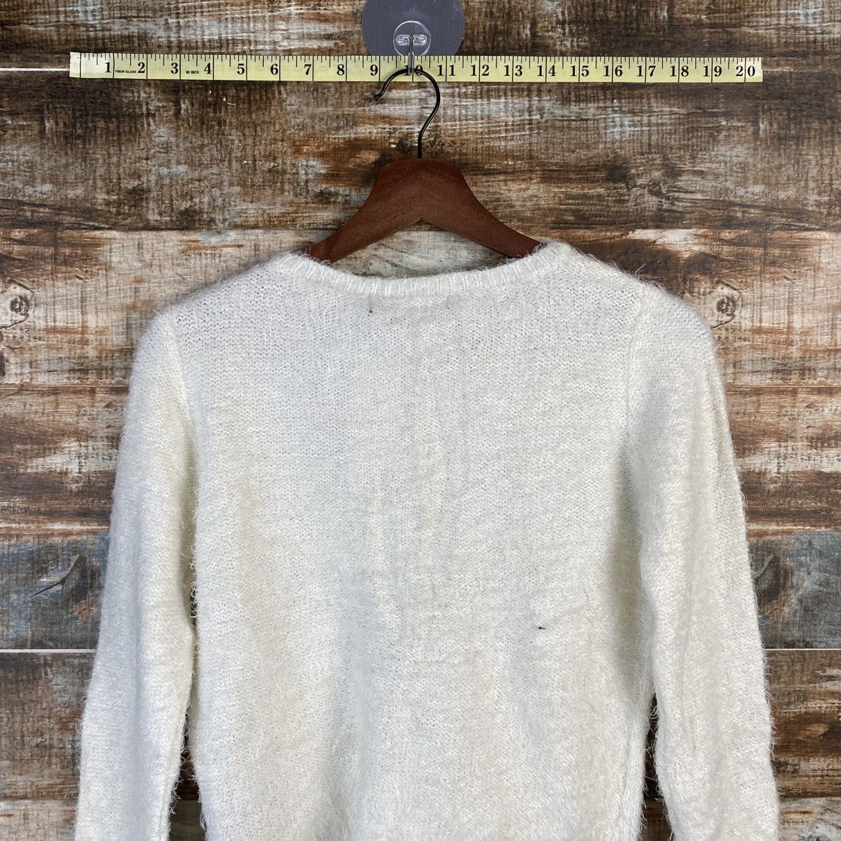 Japanese Brand DL Cecil Mcbee White Cardigan Knitwear #C1087 Size S / US 4 / IT 40 - 13 Thumbnail
