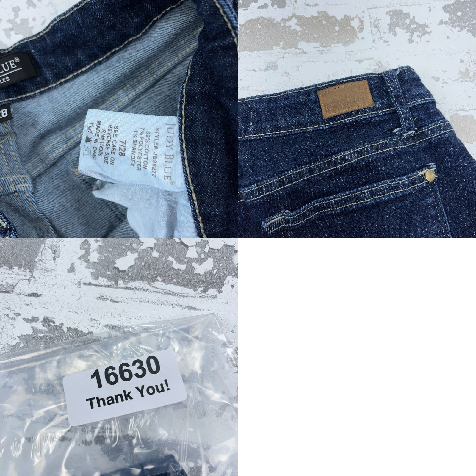 Vintage Judy Blue Jeans Women 28 Skinny High Rise Dark Wash Denim Pants Stretch Classic Modern 5-Pocket Size 28" / US 6 / IT 42 - 9 Thumbnail