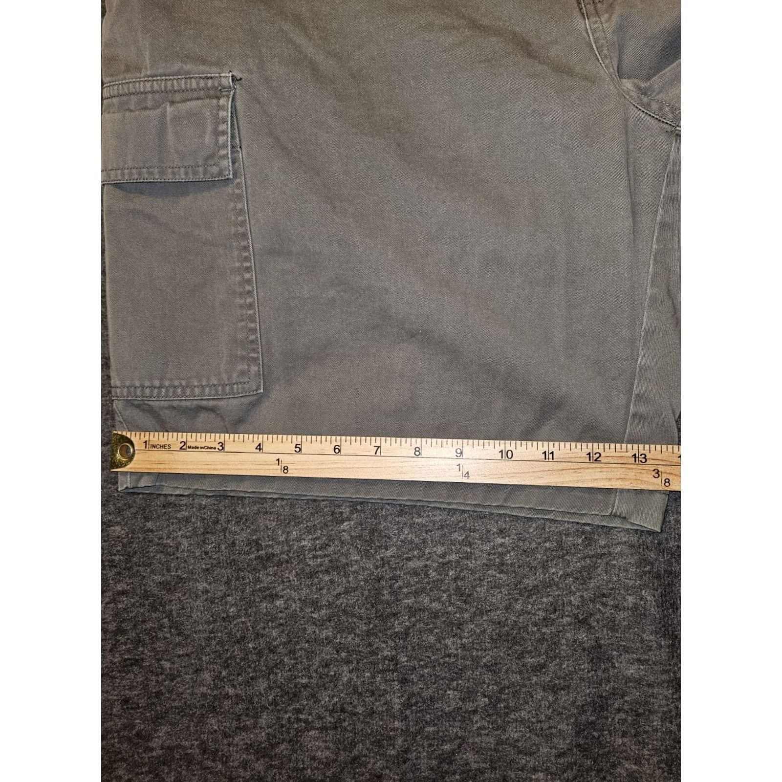 Eddie Bauer VINTAGE Eddie Bauer Chino Cargo Shorts Men XL Gray Drawstring Casual Hiking Size US 36 / EU 52 - 7 Thumbnail