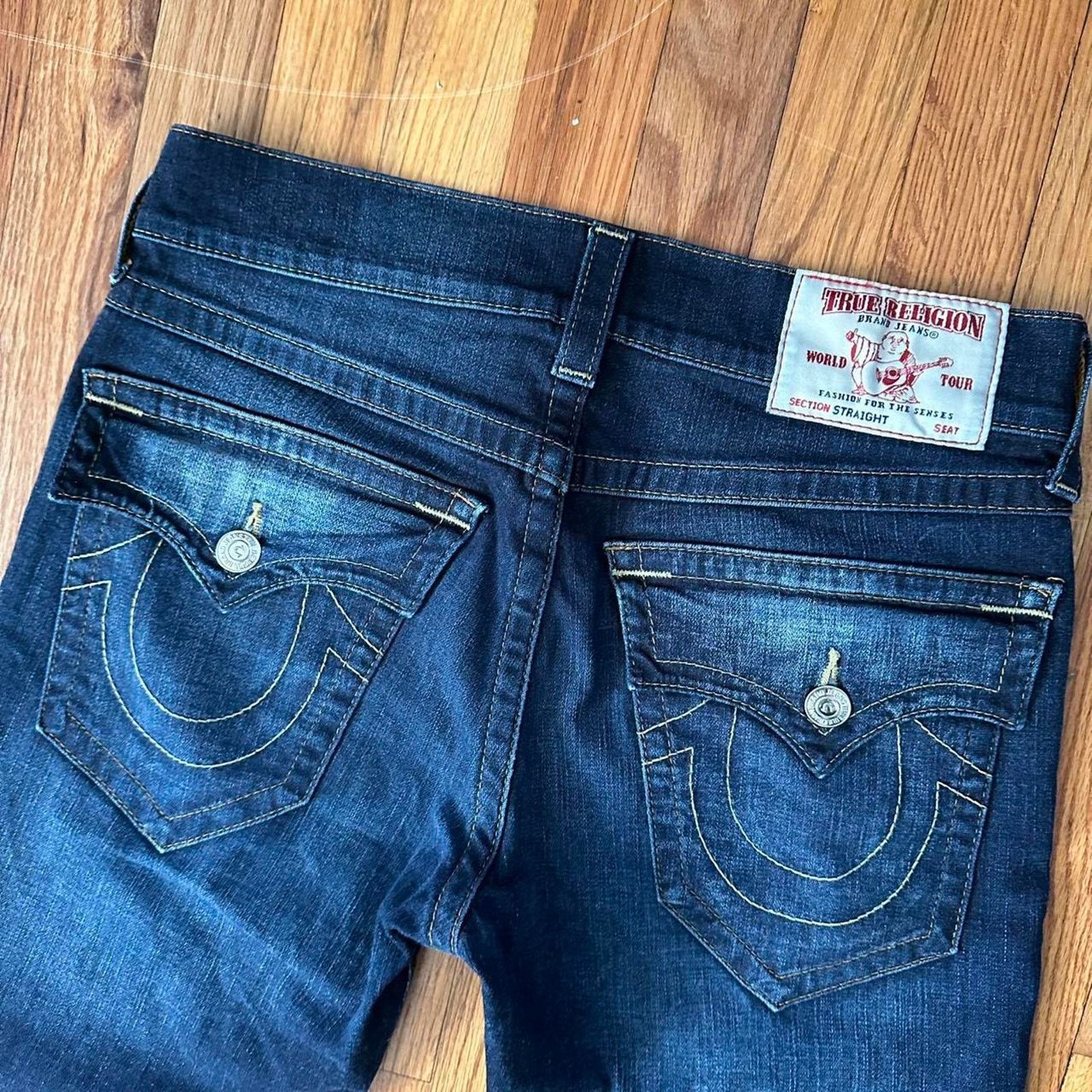 True Religion True Religion Flap Pocket Straight Relaxed Fit Jeans size 32 Size US 32 / EU 48 - 7 Thumbnail