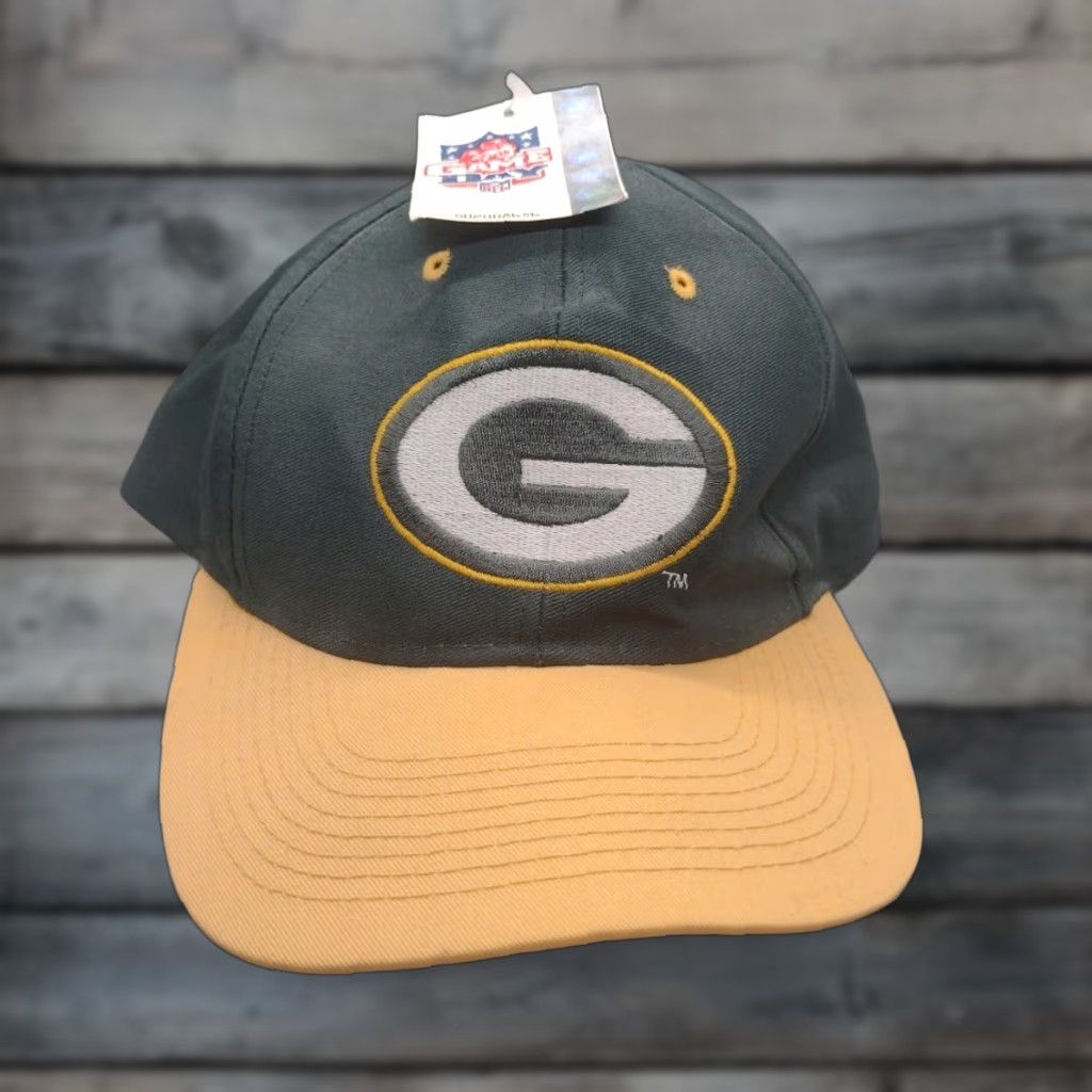 Logo 7 VINTAGE Logo 7 Green Bay Packers Snapback Hat Adjustable Green NFL Mens Size ONE SIZE - 1 Thumbnail