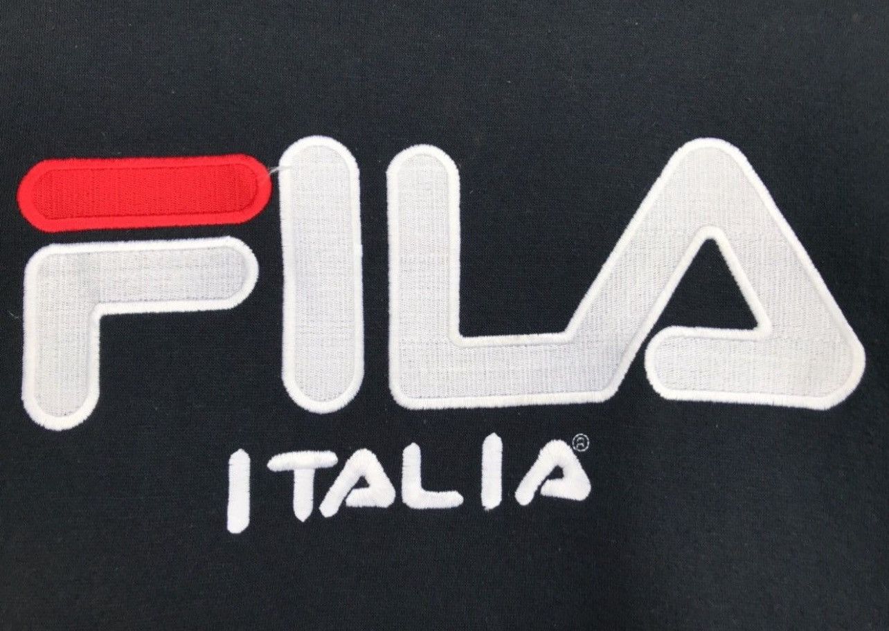 Fila × Vintage Vintage Fila Big Embroidered Logo Sweatshirt Size US L / EU 52-54 / 3 - 3 Thumbnail