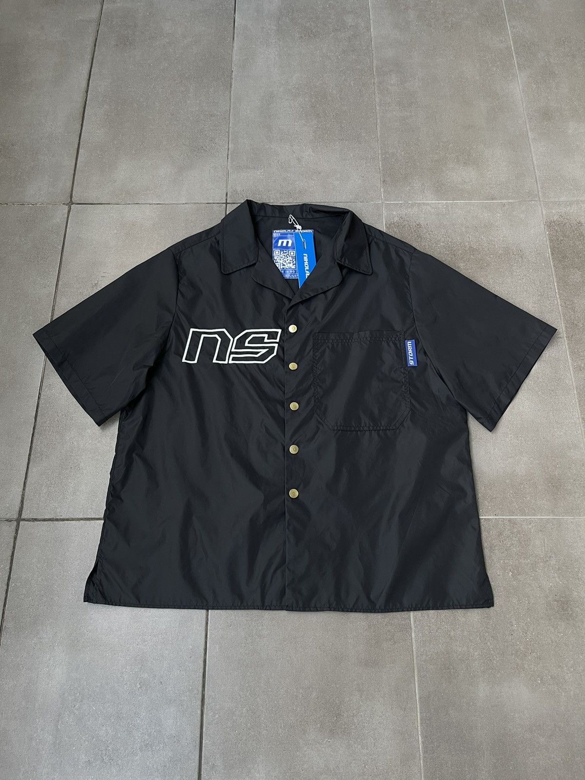 Other !DS! SS22 Nikolaj Storm Limon Black Nylon Shirt Size US M / EU 48-50 / 2 - 6 Thumbnail
