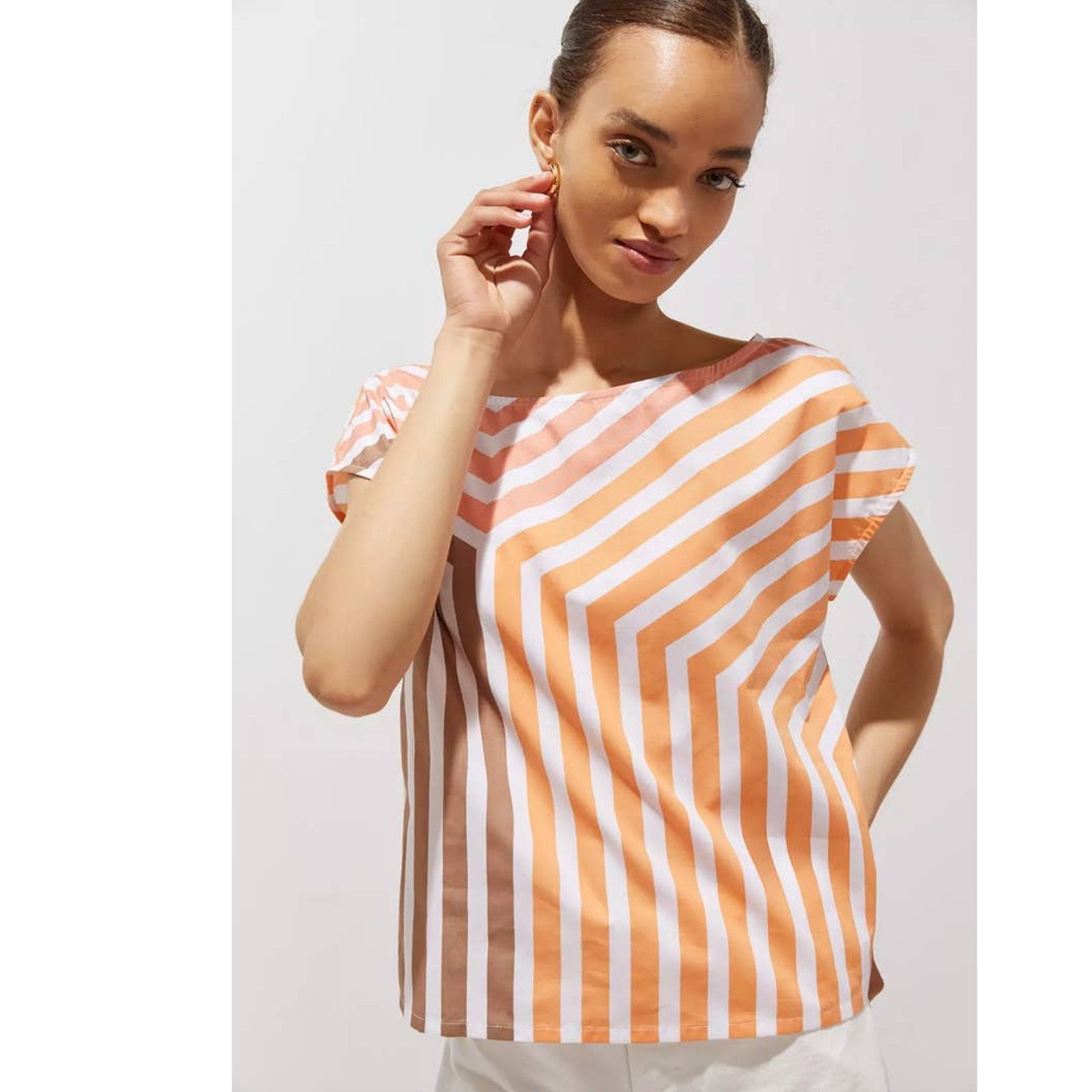 Anthropologie New Peter Som for Anthropologie Geometric Blouse $120 Medium Size M / US 6-8 / IT 42-44 - 1 Thumbnail
