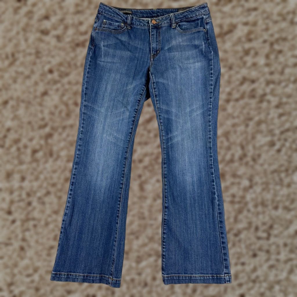 Vintage Hillard & Hanson Jeans Womens 12 Blue Denim Bootcut 5-Pocket Cotton Blend Relaxed Blue 90s Western Mens Womens Girls Size 34" / US 12 / IT 48 - 1 Thumbnail