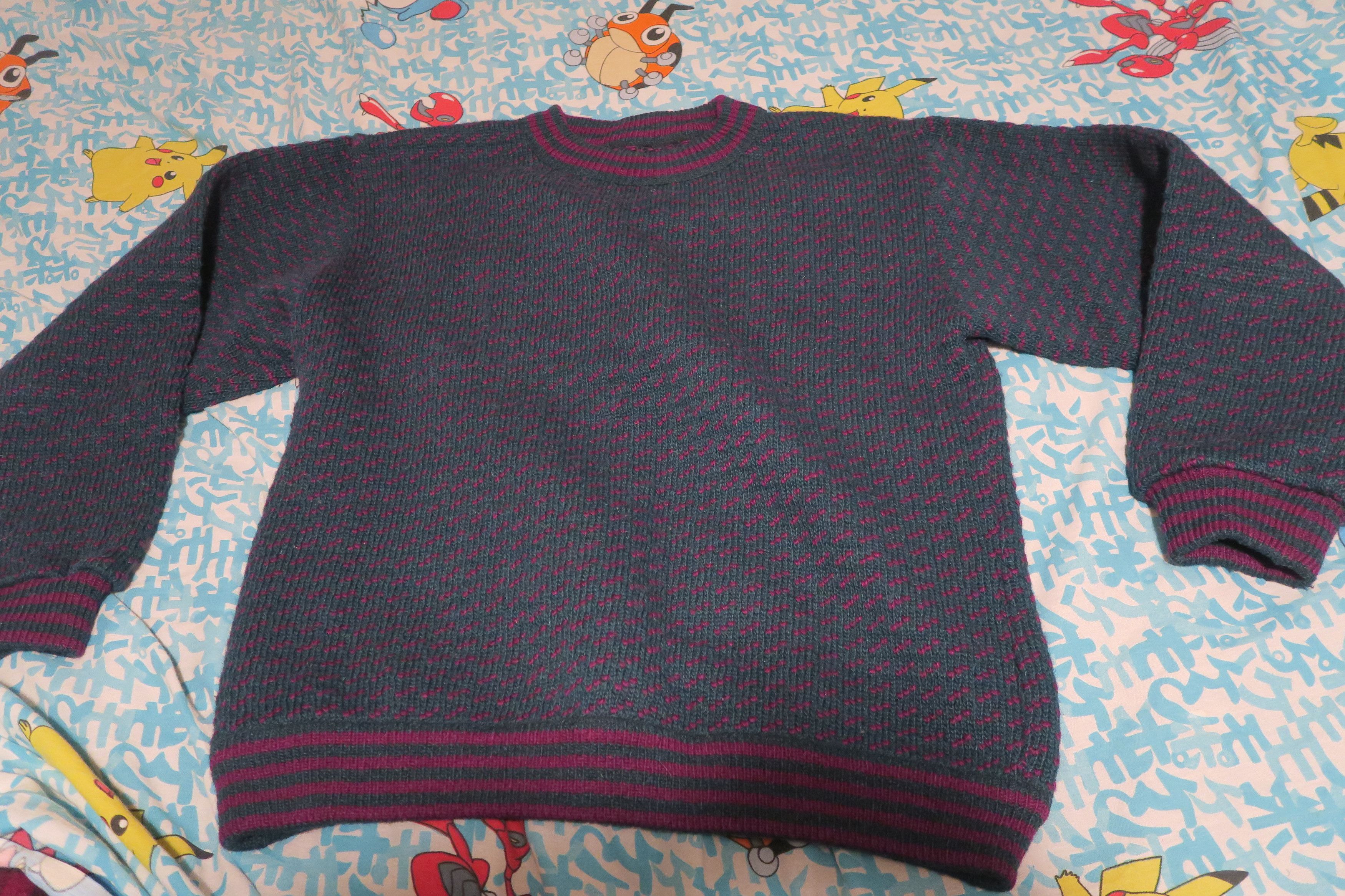 Vintage LL Bean Birdseye Sweater Norway Wool 01751