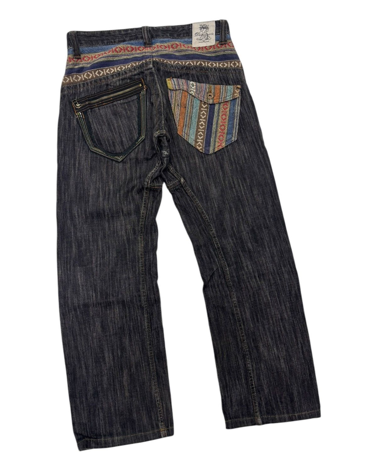 If Six Was Nine 🔥DOMINATE HANDCRAFTED BLACK DISTRESSED DENIM JEANS Size US 30 / EU 46 - 3 Thumbnail