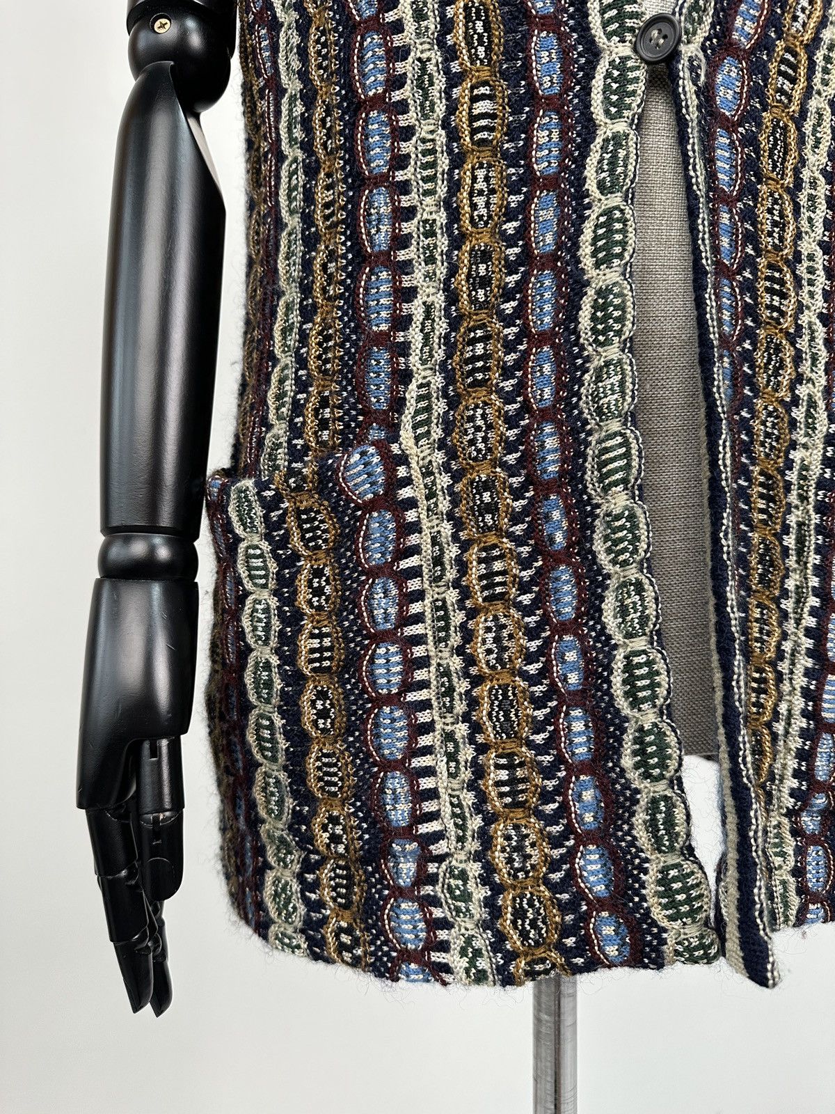 Missoni MISSONI Long Knit Vest Cardigan Sleeveless Wool Mohair Sz 42 Size M / US 6-8 / IT 42-44 - 6 Thumbnail