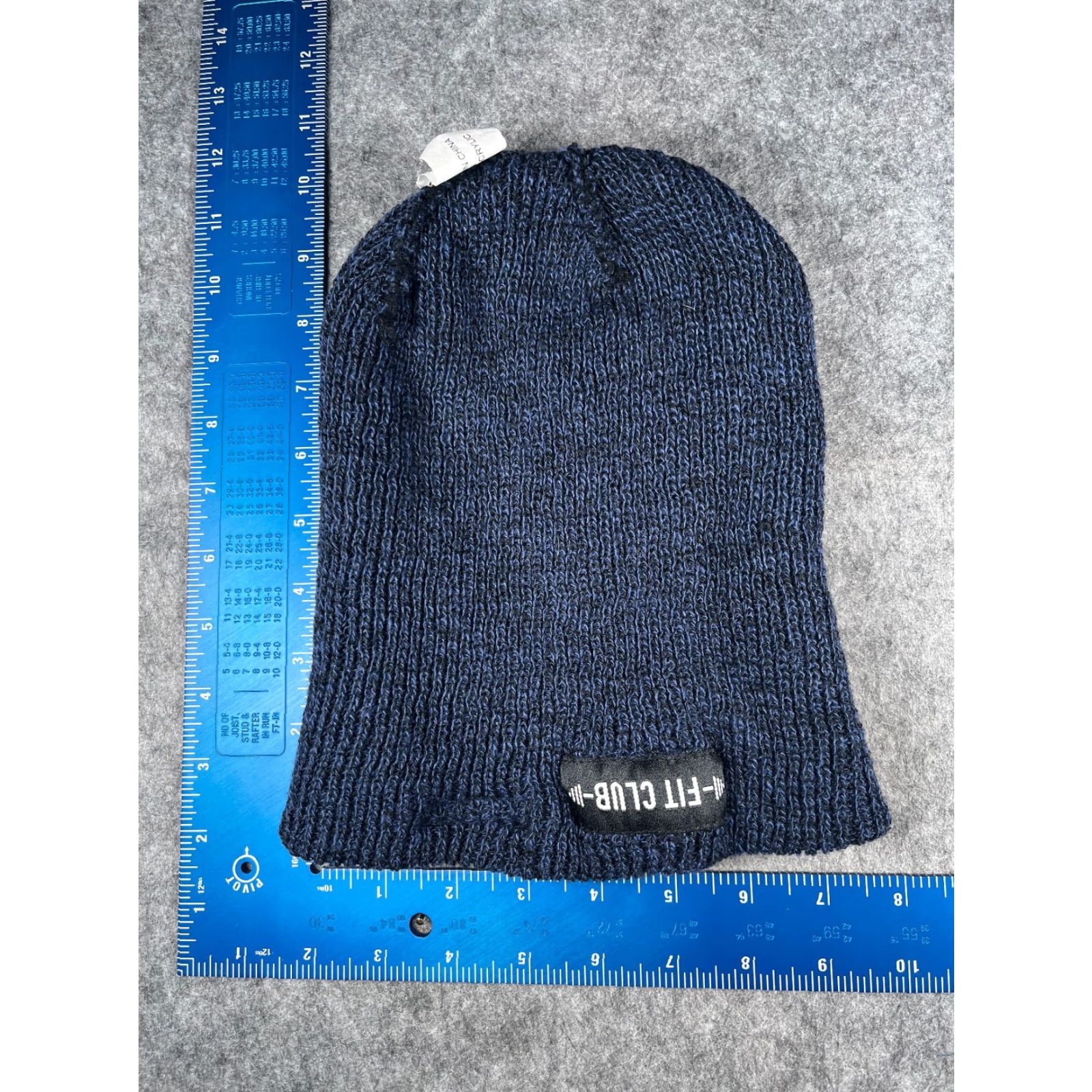 Vintage Unbranded Beanie Adult One Size Blue Black Knit 100% Acrylic Ski Fit Club In Shape Toque Size ONE SIZE - 6 Thumbnail