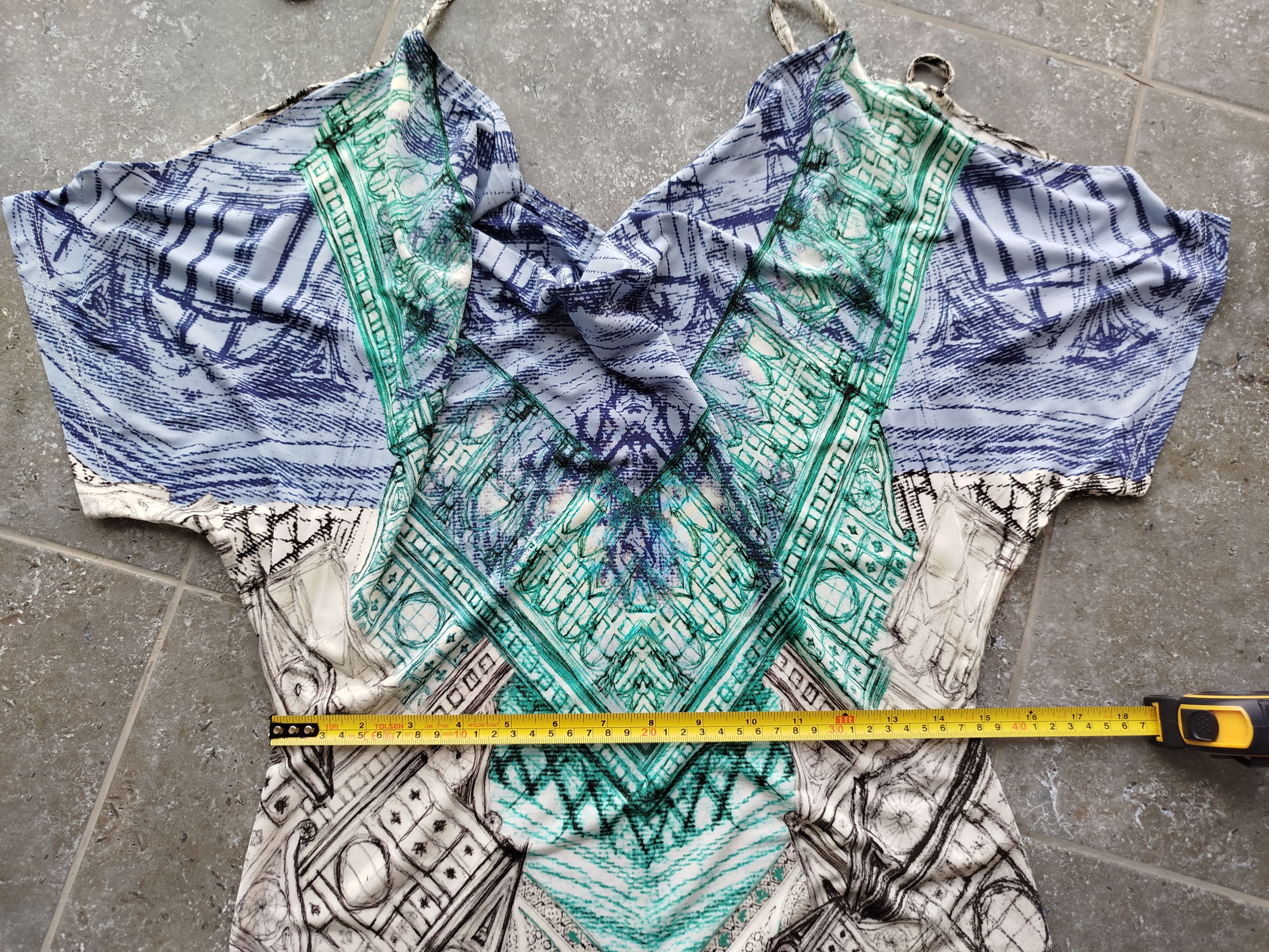 Jean Paul Gaultier Save The Queen Dress Short Sleeve Art Graphic Jersey Size L Size L / US 10 / IT 46 - 15 Thumbnail