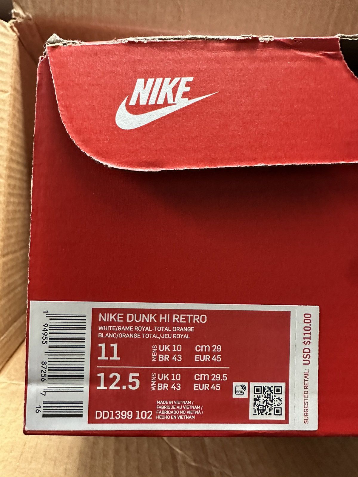 Nike Nike Dunk High Game Royal Size 11 Size US 11 / EU 44 - 8 Thumbnail