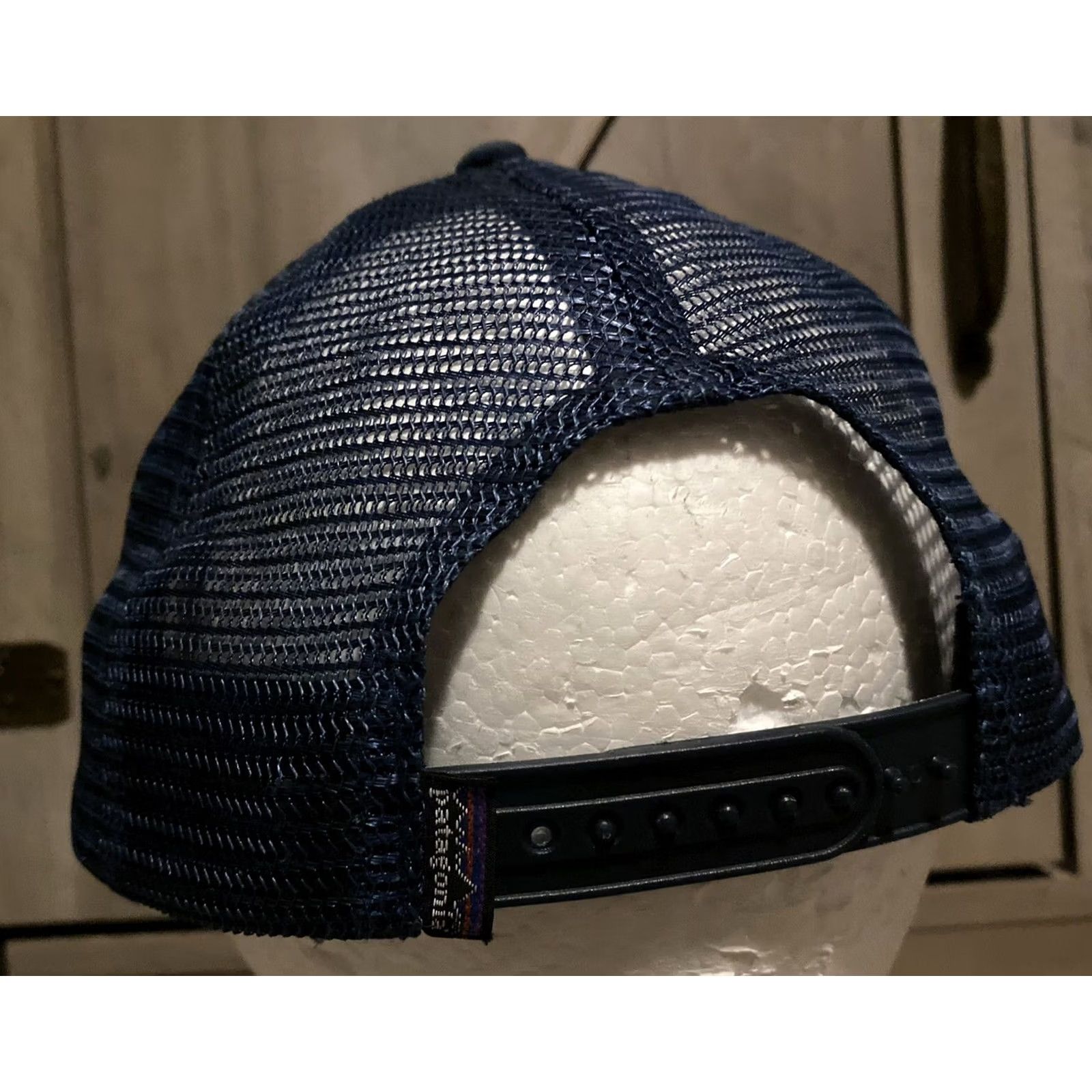 Patagonia VTG Patagonia P-6 Patch Hat Cap Adjustable Navy Navy Mens Adjustable Hat Patch P-6 90s Vintage Cap Size ONE SIZE - 5 Thumbnail
