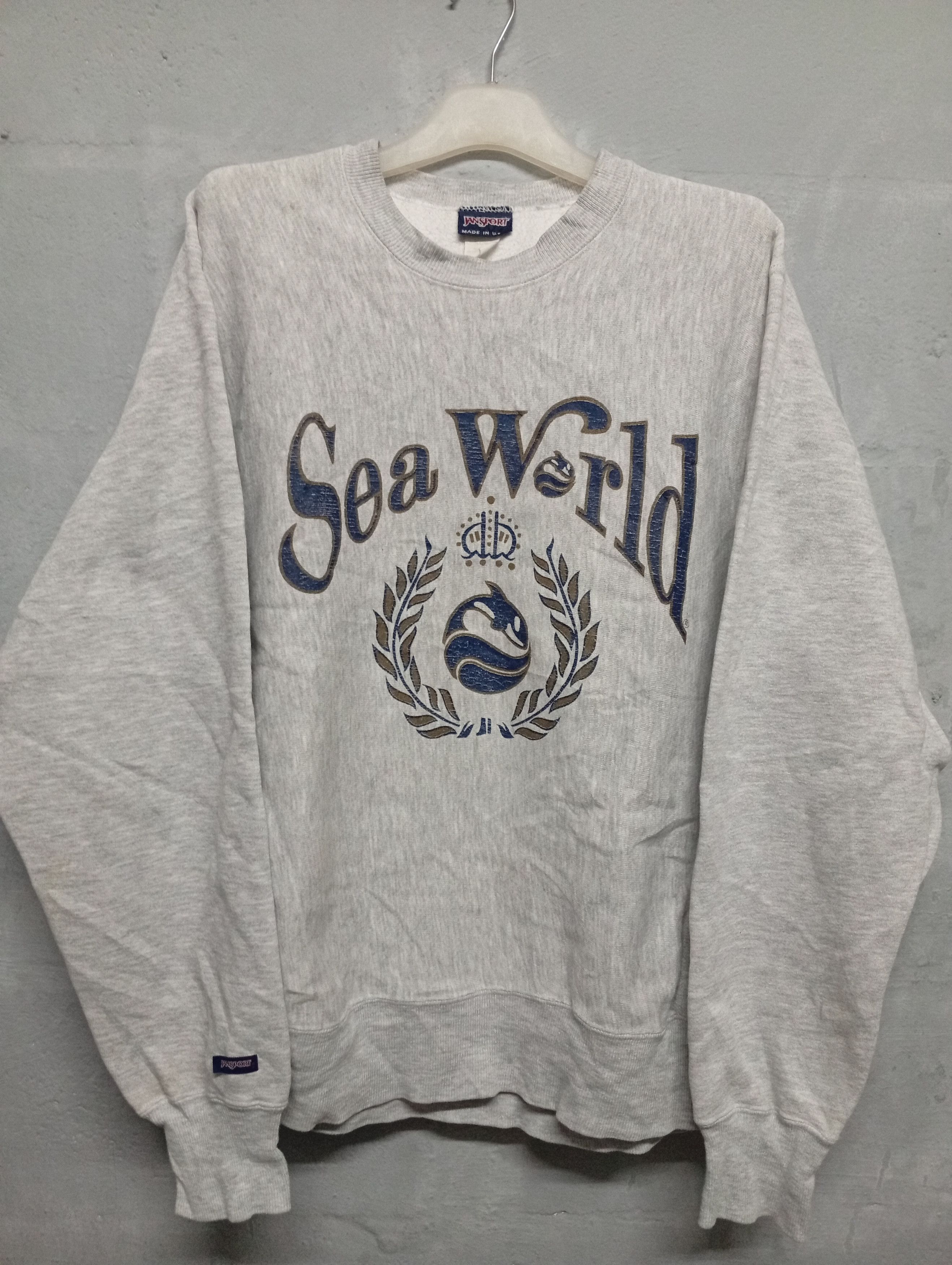 Jansport Vintage Jansport Reverse Weave Sea World 90s Sweatshirt Size US M / EU 48-50 / 2 - 1 Thumbnail