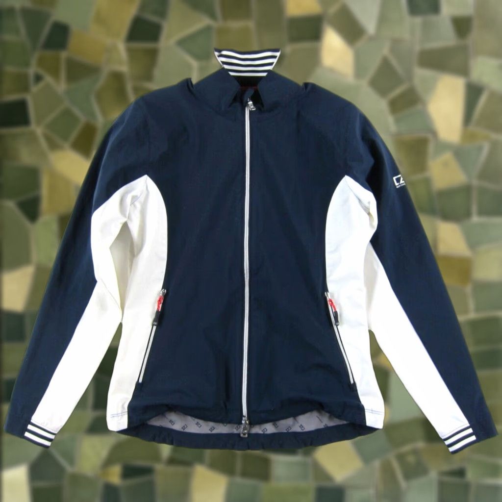 Cutter & Buck Cutter & Buck Windbreaker Jacket Woman XS - White Blue Red Full Zip Golf Tennis Windbreaker Jacket Woman XS Size XS / US 0-2 / IT 36-38 - 1 Thumbnail