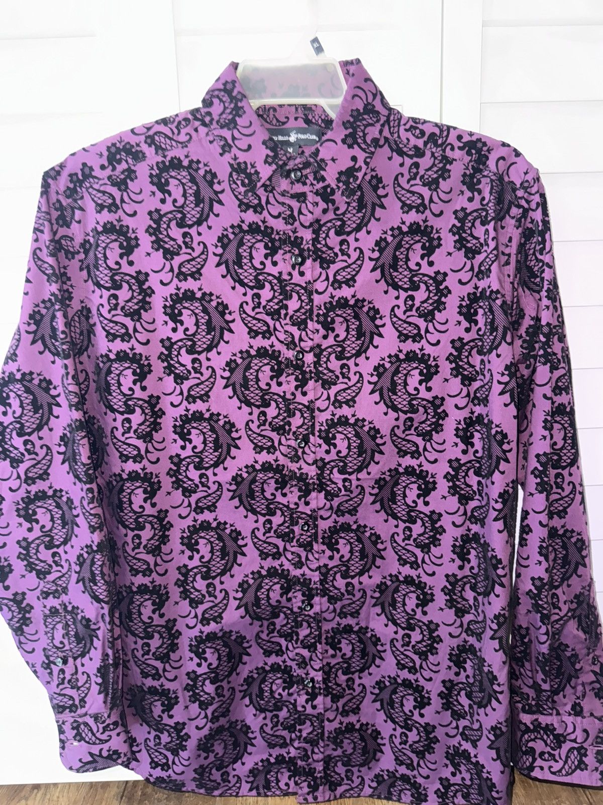 Beverly Hills Polo Club Vintage Dragon Print Button-Up Shirt Size US M / EU 48-50 / 2 - 5 Thumbnail