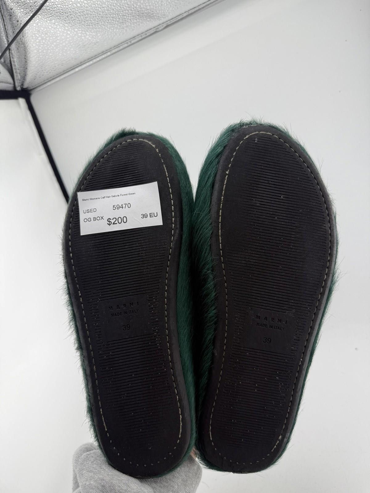 Marni Marni Women's Calf Hair Forest Green EU 39 Used with Box Size US 9 / IT 39 - 5 Thumbnail