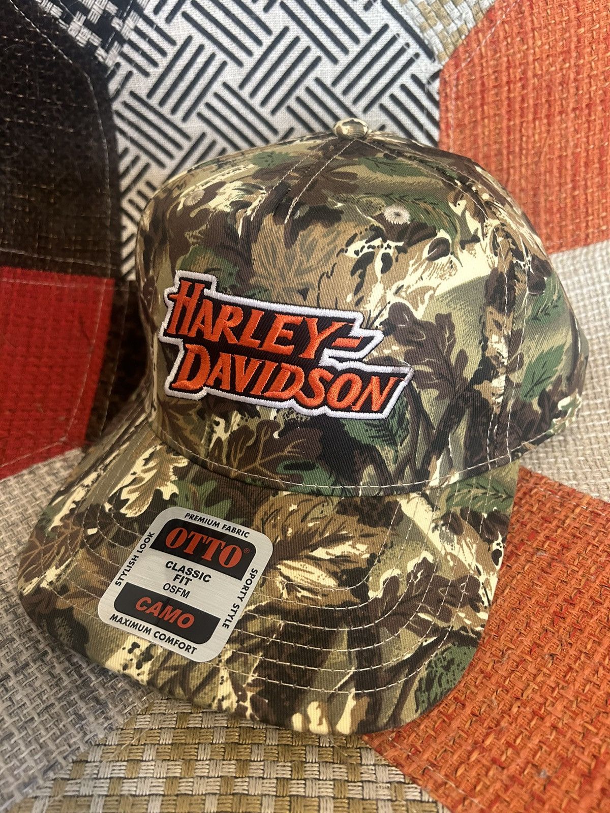 Harley Davidson NEW HARLEY DAVIDSON CAMO BIKER HAT TRUCKER SNAPBACK Size ONE SIZE - 2 Thumbnail