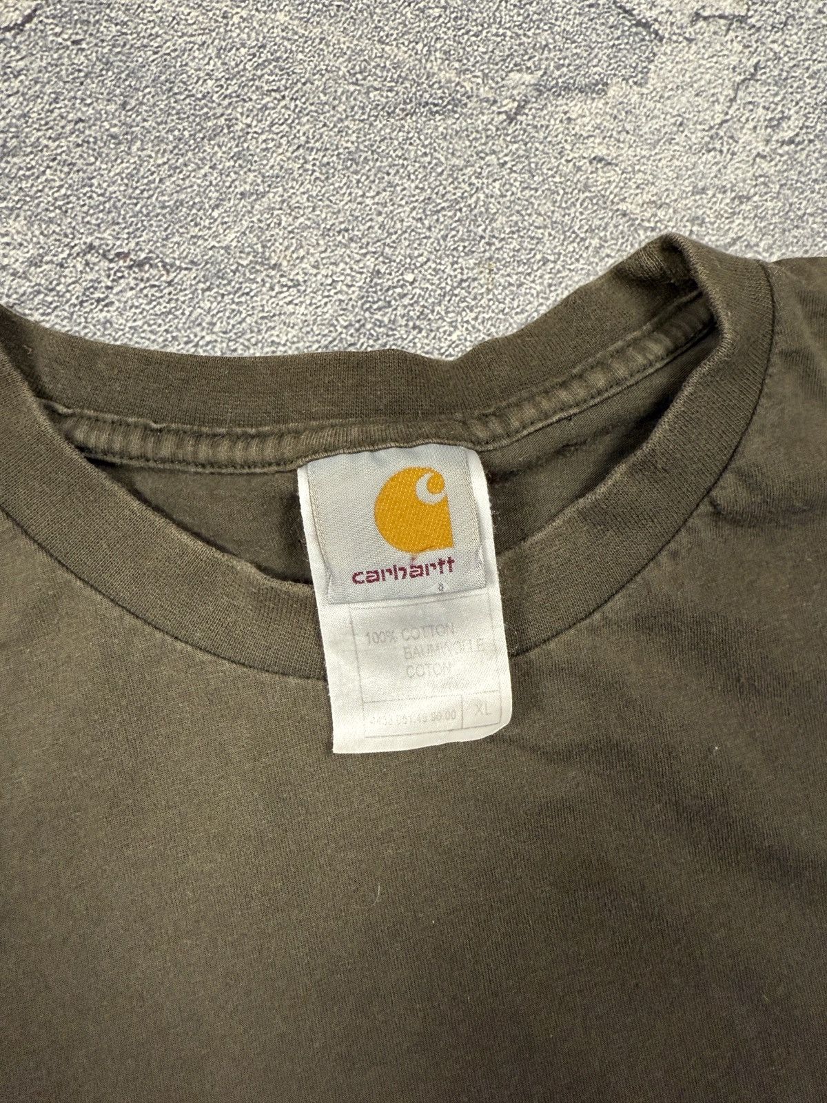 Carhartt × Vintage Vintage Y2k Carhartt Longsleeve Logo T-shirt Size US XL / EU 56 / 4 - 4 Thumbnail