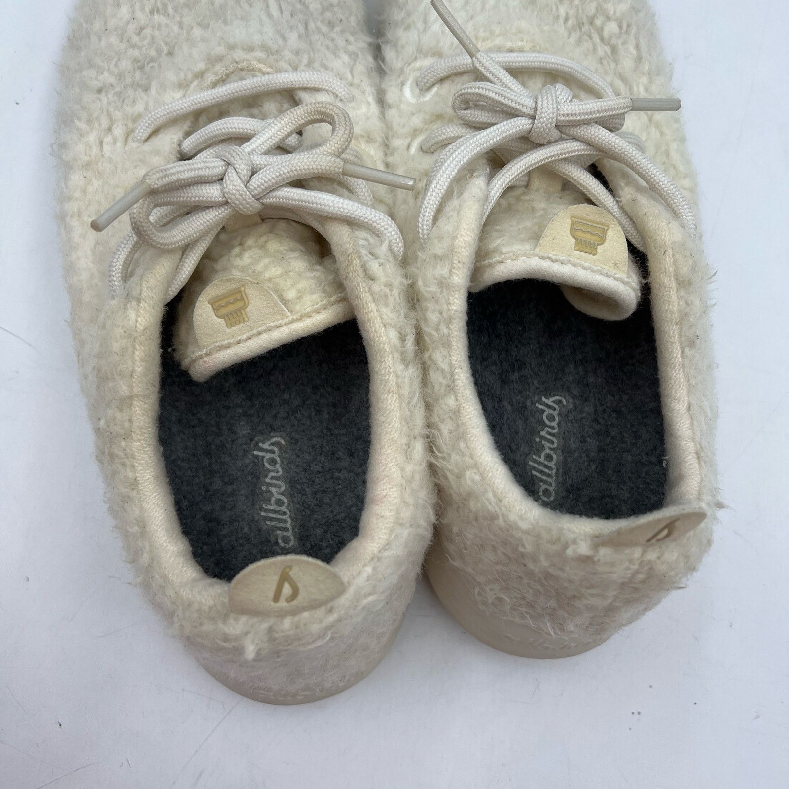 Allbirds Allbirds Wool Runner Fluff Natural White Sneakers Size US 10 / EU 43 - 3 Thumbnail