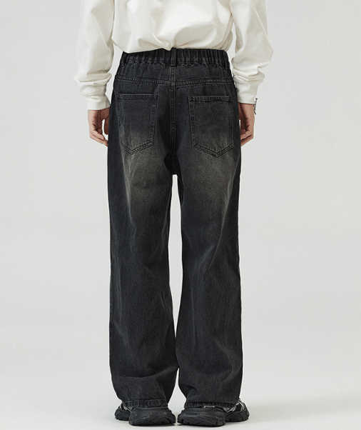 Japanese Brand Japanese retro loose straight slim washed men's jeans Size US 32 / EU 48 - 5 Thumbnail