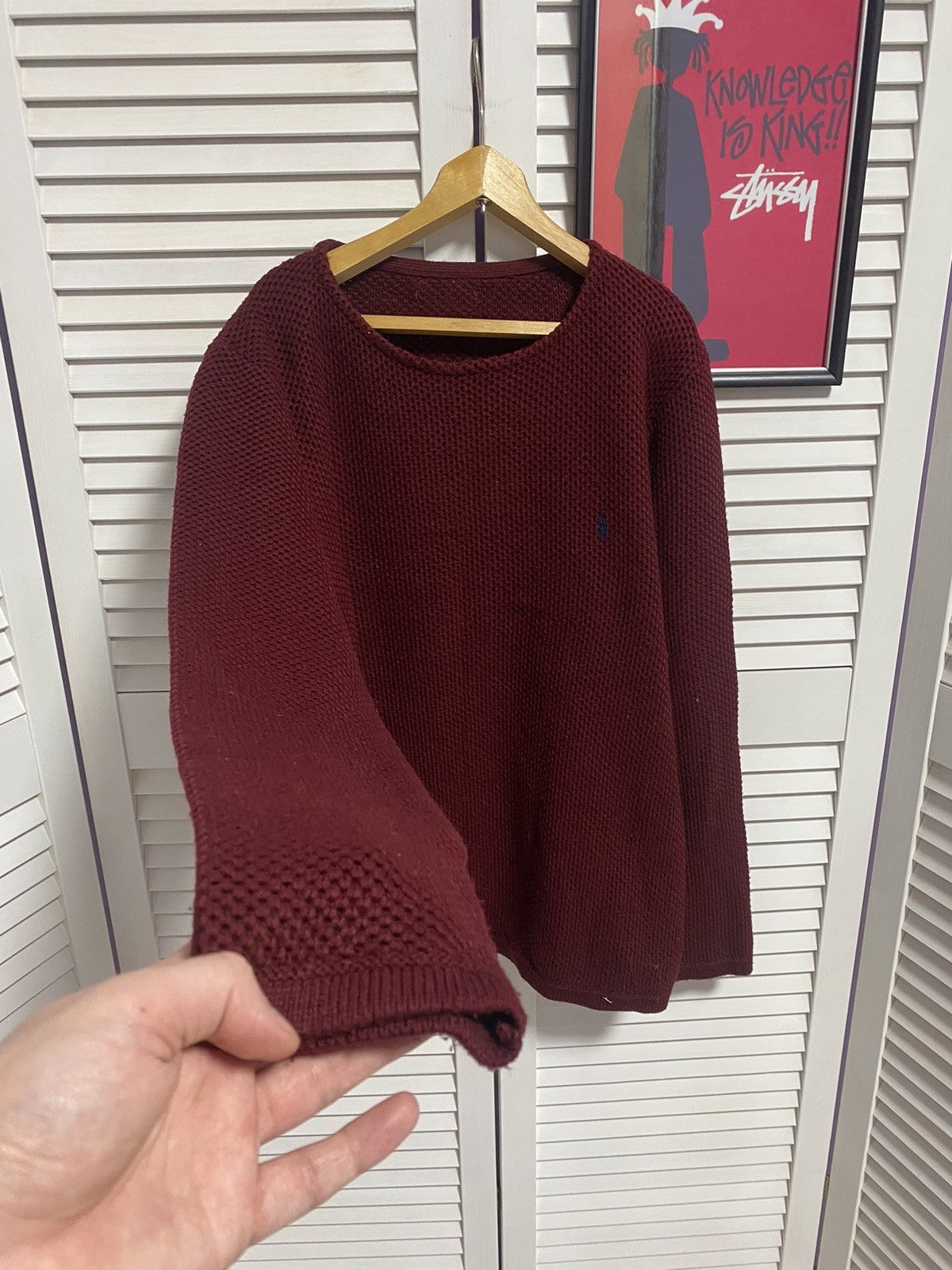 Polo Ralph Lauren × Ralph Lauren Vintage Knit Sweater Polo Ralph Lauren Cherry Logo Size US L / EU 52-54 / 3 - 4 Thumbnail