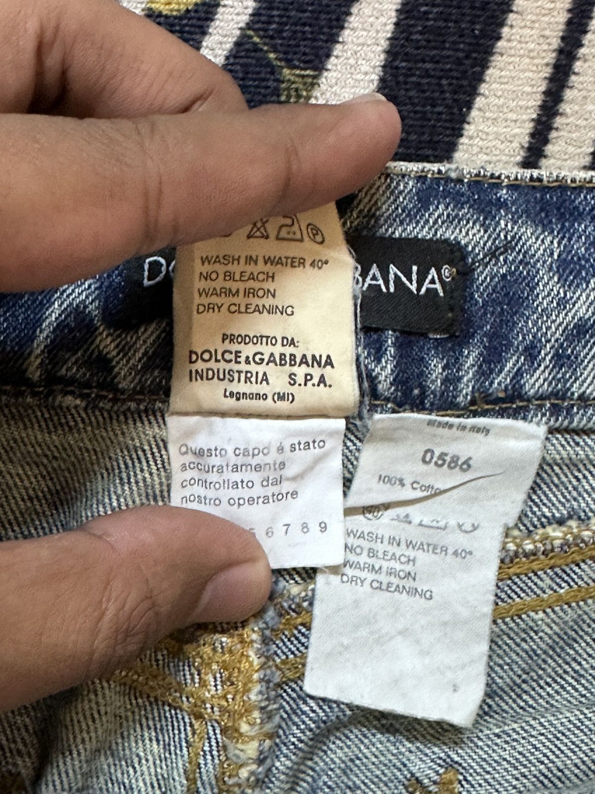 Dolce & Gabbana Vintage Dolce&Gabbana For Lefty People Distressed Denim Size US 30 / EU 46 - 10 Thumbnail