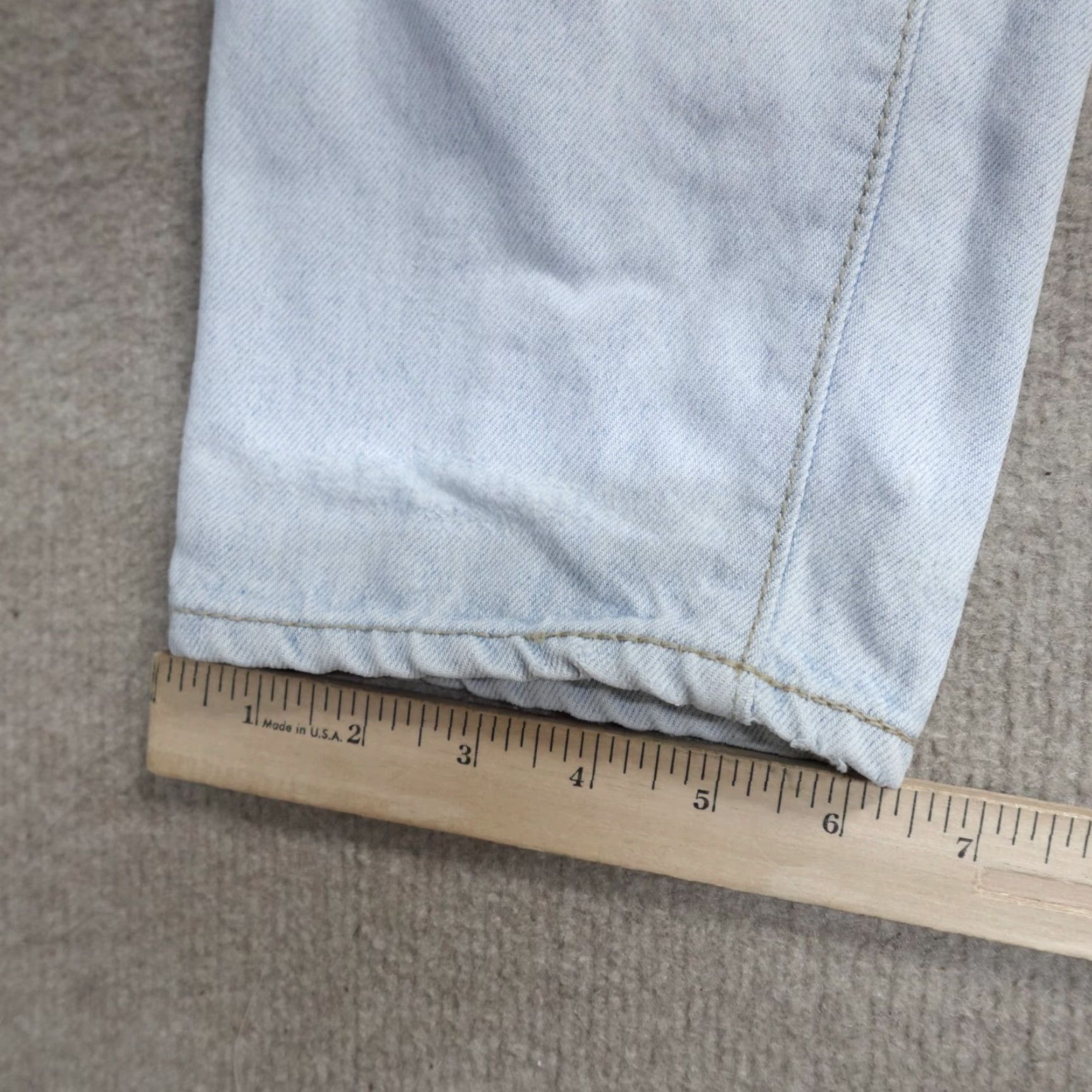 Vintage VINTAGE ACA Jeans 30 x 32 Blue Stonewash Cotton Straight Made in Japan Mens Jeans Size US 30 / EU 46 - 4 Thumbnail