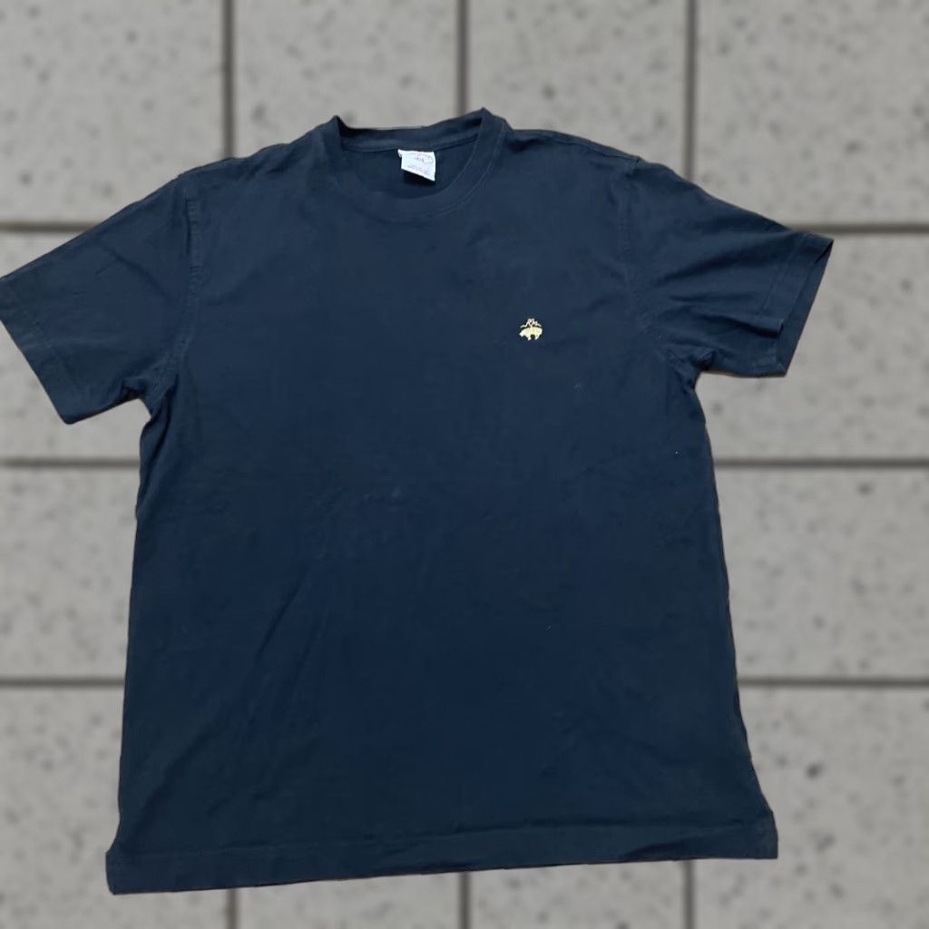 Brooks Brothers BROOKS BROTHERS 1818 TShirt Men M Black Classic Gold Crest Logo Crew Tee Shirt M Size US M / EU 48-50 / 2 - 1 Thumbnail